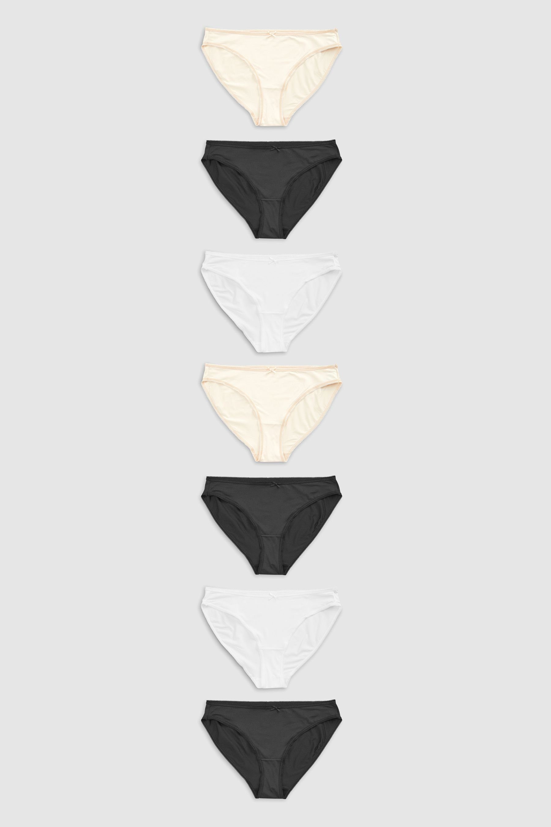 Slip Mikrofaser-Slips mit hohem Beinausschnitt, 7er-Pk.