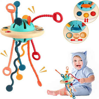 autolock Greifling Montessori Spielzeug ab 1 2 3 Jahre, Beißring Baby Spielzeug