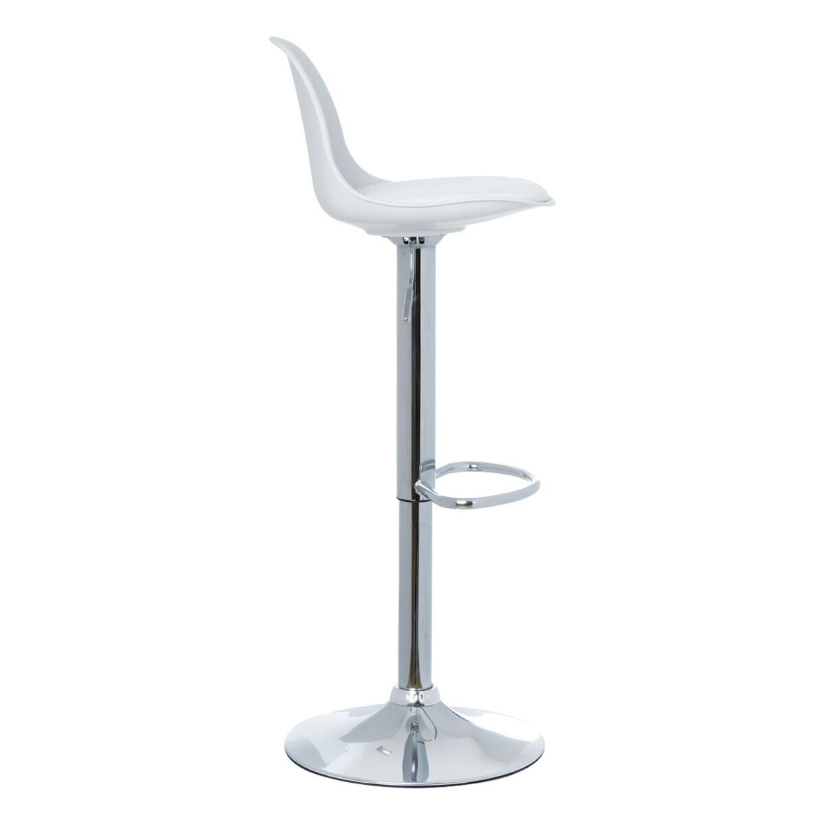 PAPERFLOW Barhocker Bobba (2 St., 2er-Set), Tresenhocker mit Sitzkissen aus Kunstleder, höhenverstellbar 59-71 cm