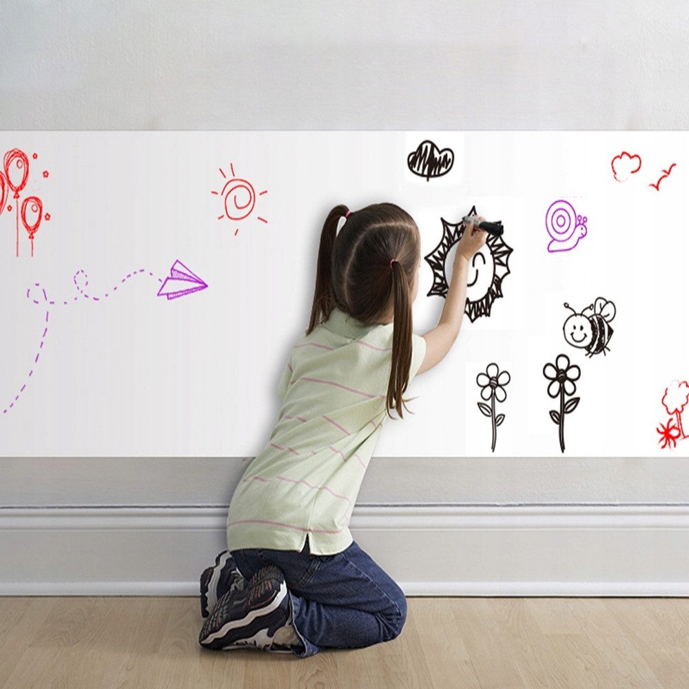 MEGADEALS Wandtafel Whiteboardfolie Klebefolie Tafelfolie beschriftbar günstig online kaufen