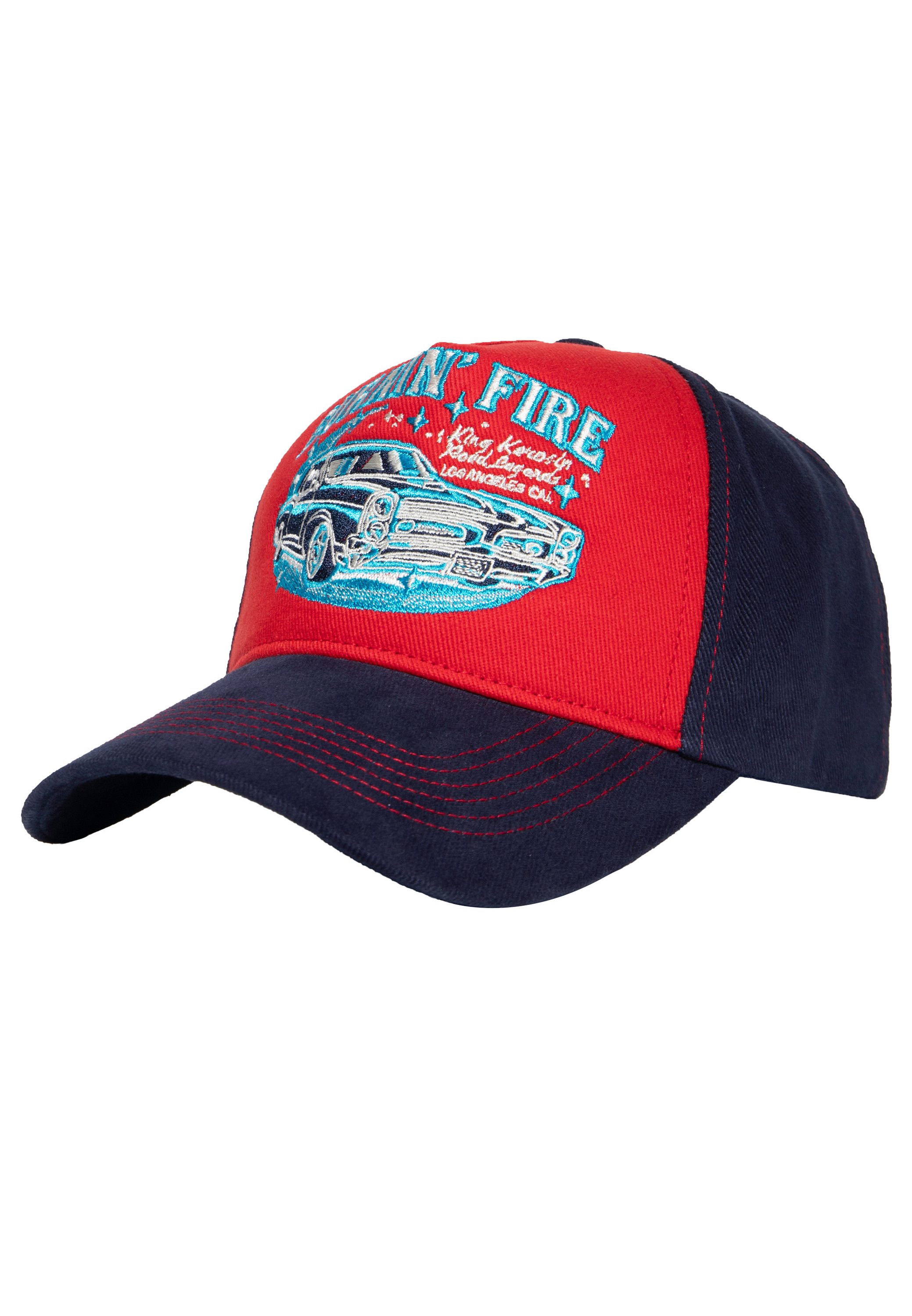 KingKerosin Baseball Cap Burnin' Fire (1-St) mit Front-Stickerei