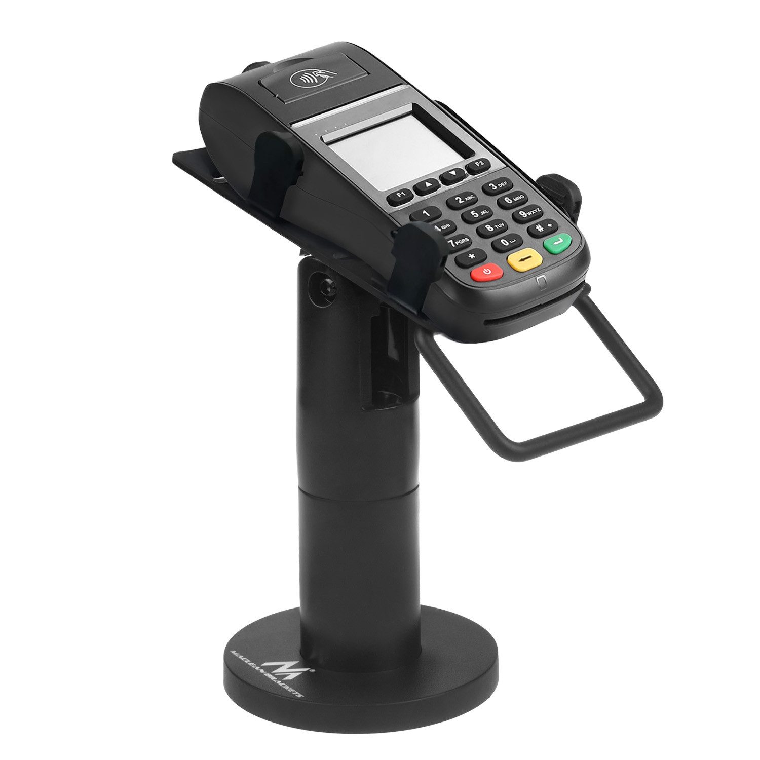 Supporto POS Per Tablet E Stampante Fiscale Maclean MC-336 - Regolabile, Con Serratura, Base Fissabile