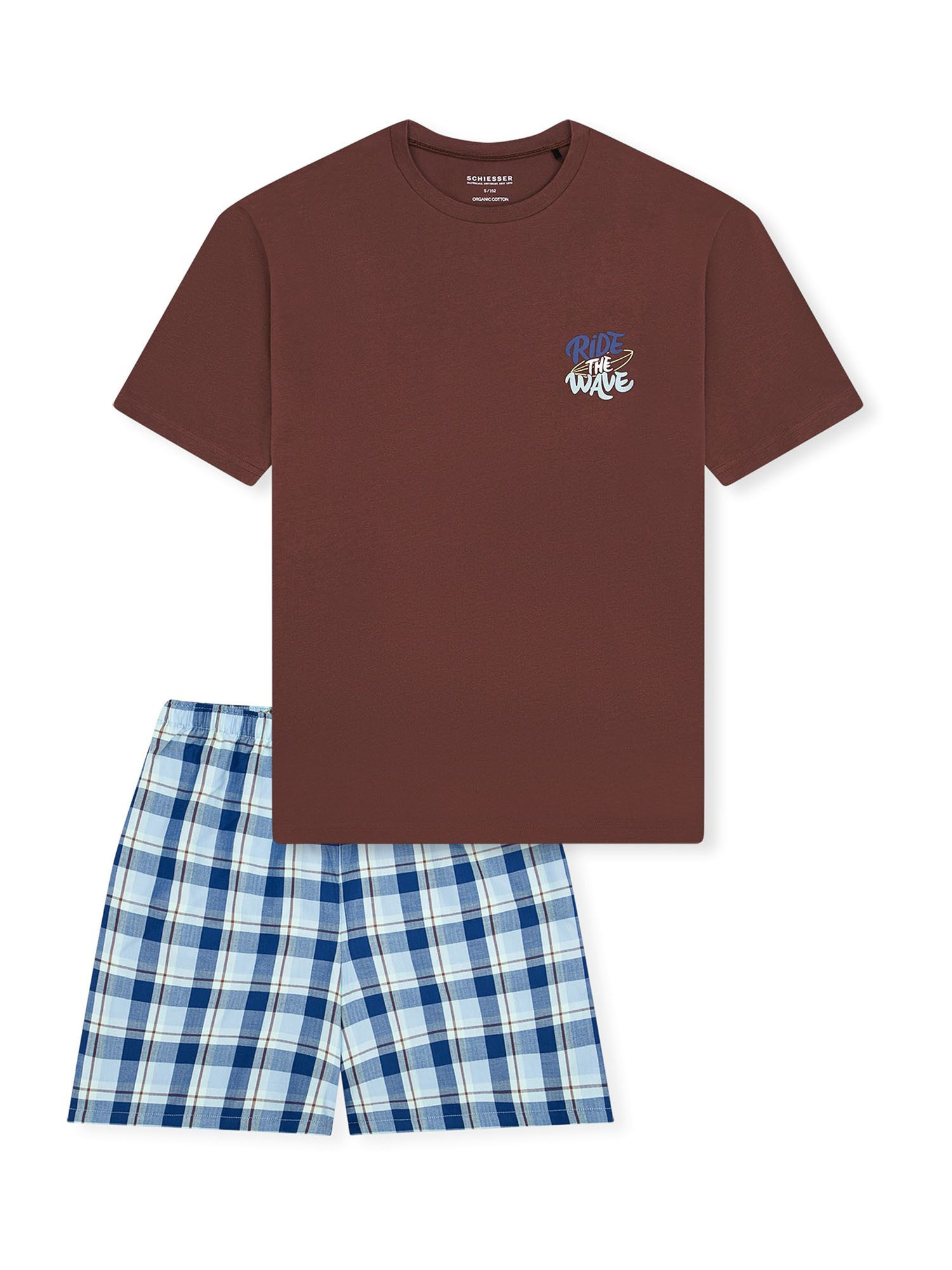Schiesser Pyjama Nightwear (2 tlg) Schlafanzug, Pyjama Set, Nachtwäsche