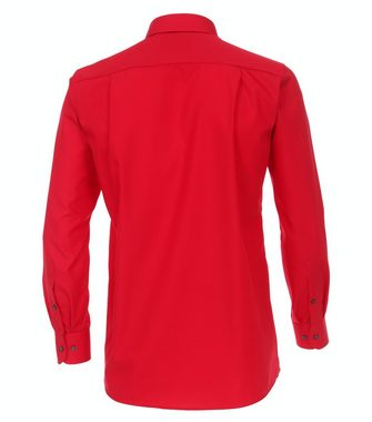 CASAMODA Businesshemd Businesshemd - Comfort Fit - Langarm - Einfarbig - Rot
