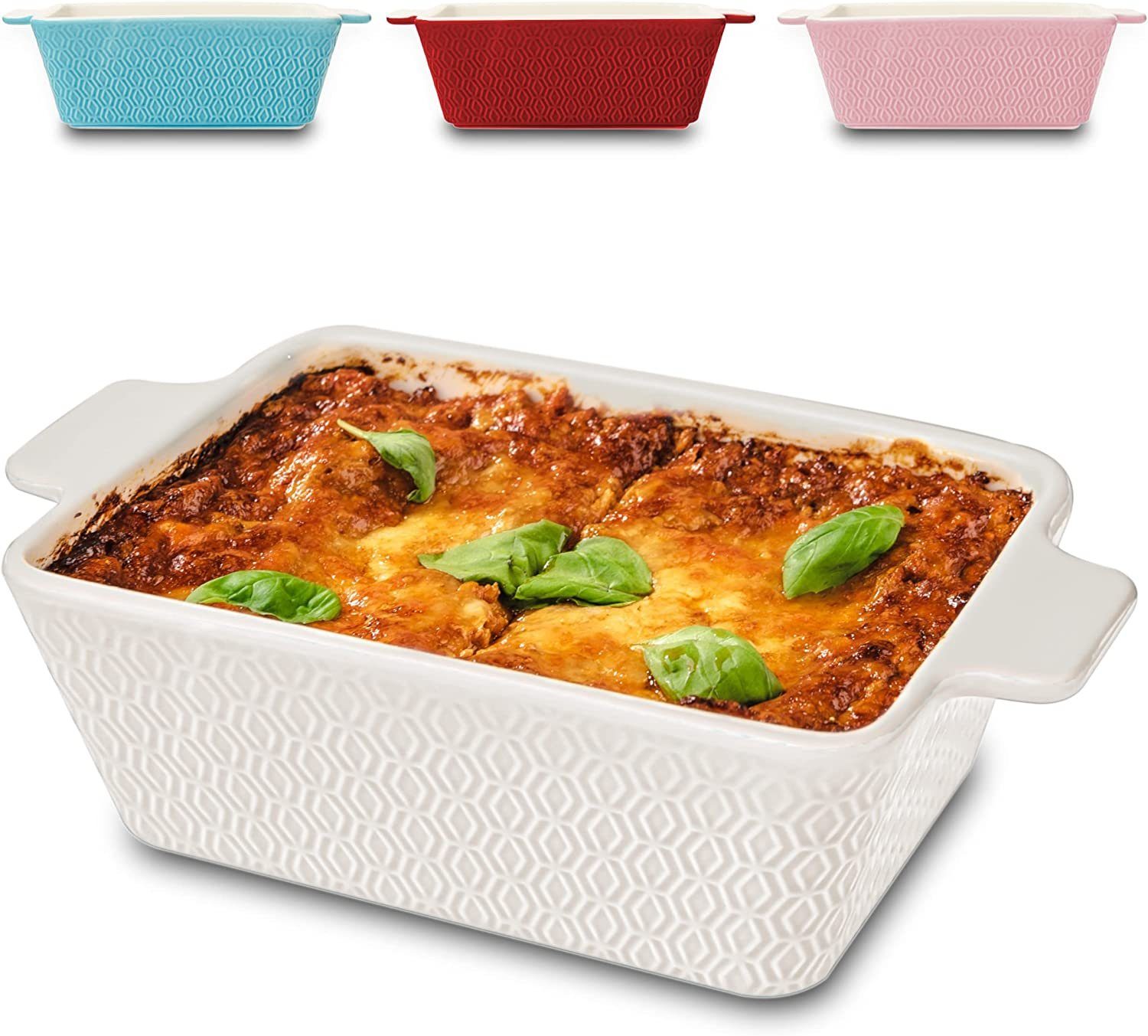 Auflaufform Klein Ofenfest Ofenform 28 cm 1,4 L - Hoher Rand Mit Antihaftbeschicht