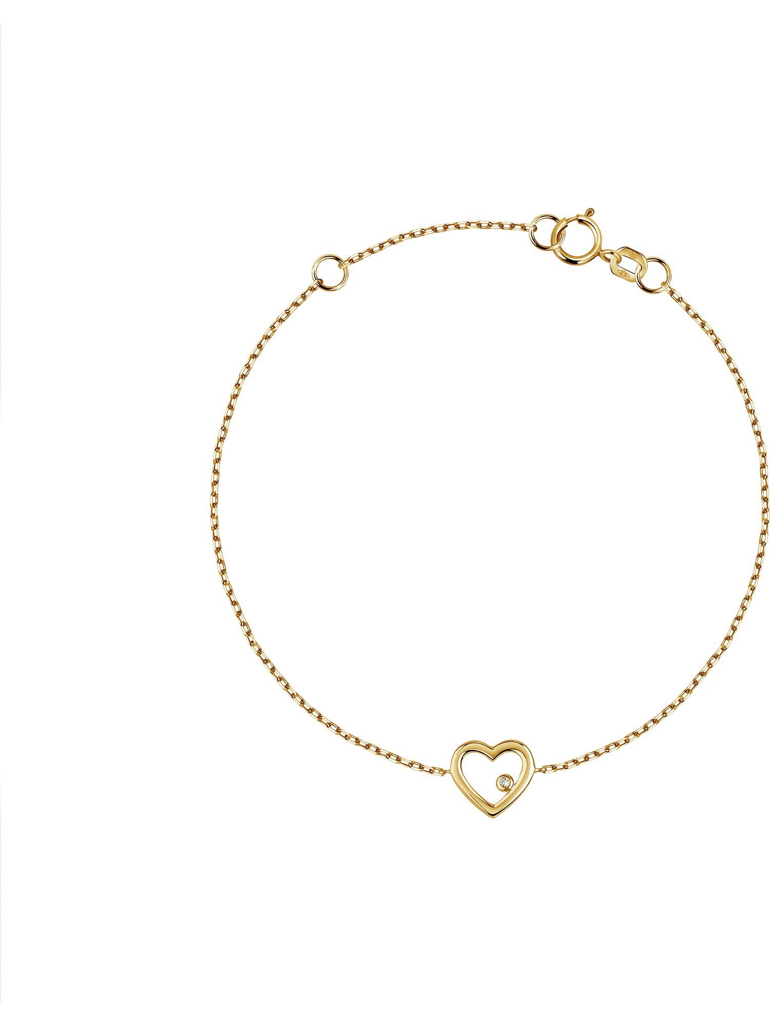 Armband CHRIST Damen-Armband 375er Gelbgold 1 Diamant