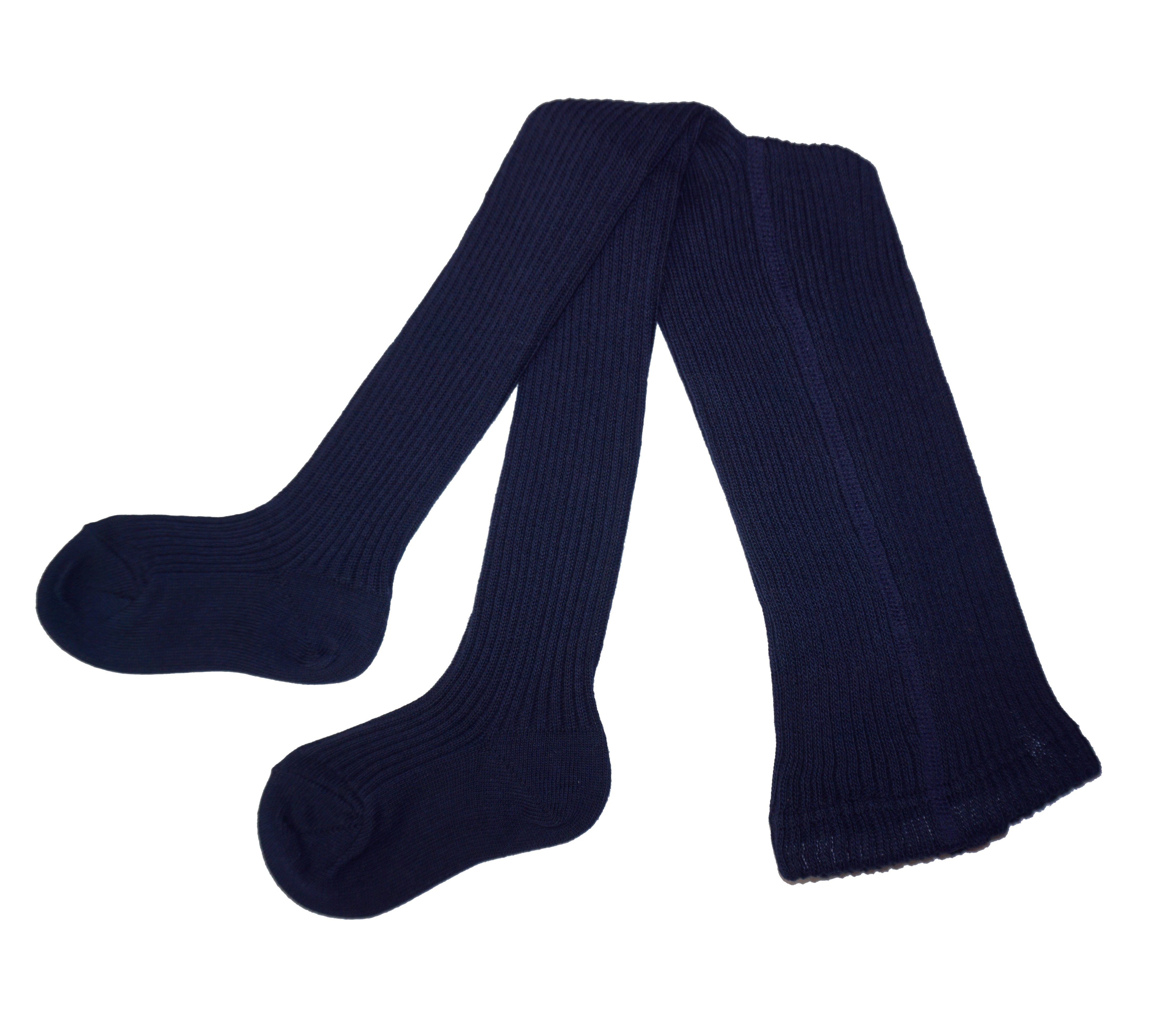 Strickstrumpfhose Kinderstrumpfhosen >>2:2 Rippe< 100% Baumwolle hautsympatisch rustikal