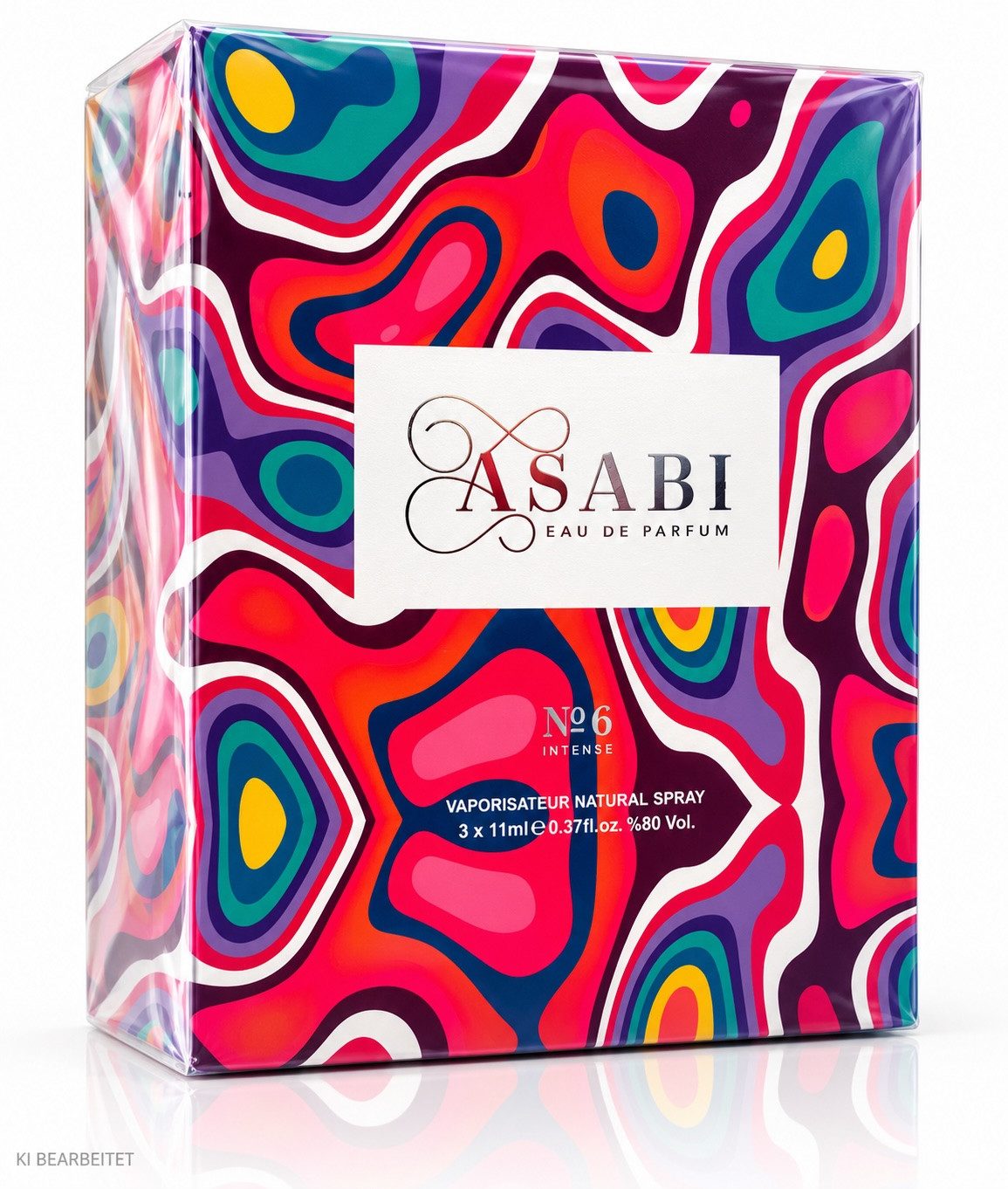 Asabi Eau de Parfum No. 6 Intense Eau de Parfum 3 x 11 ml Unisex Travel Set EDP Neu OVP