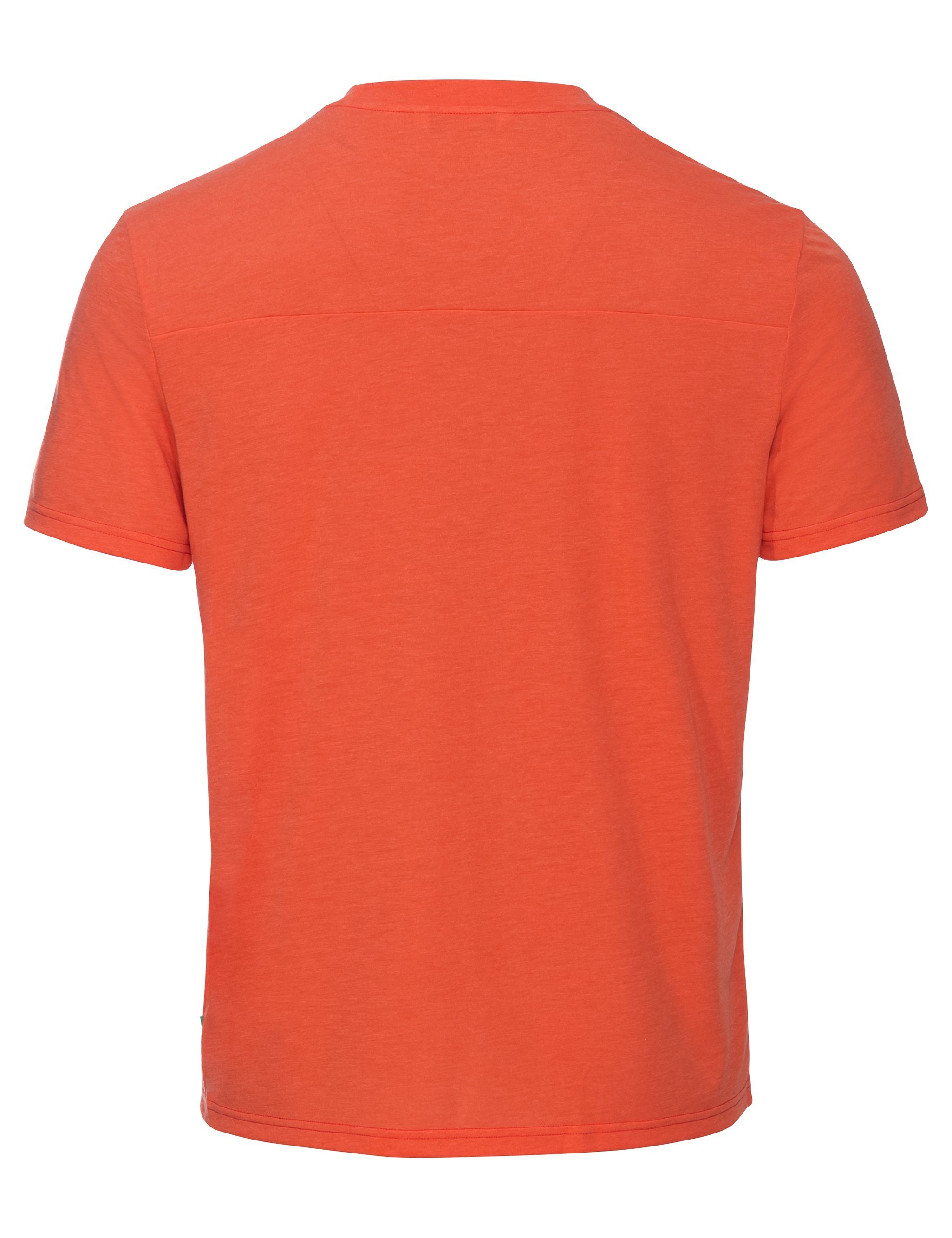VAUDE T-Shirt glowing (1-tlg) red/green Grüner Knopf III T-Shirt Tekoa Men's