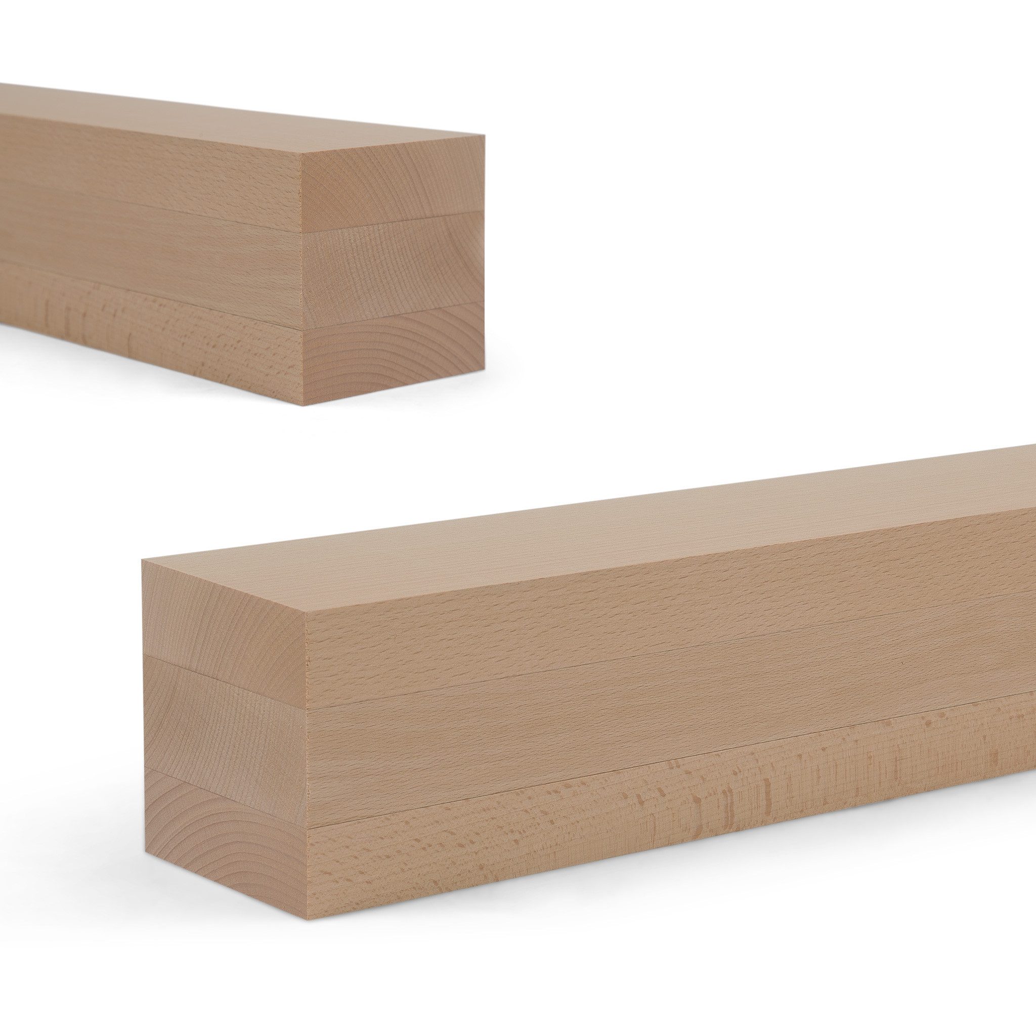 Woodsellers Kantholz Leimholzbalken - Buche gehobelt - 120 x 120 x 600 mm, (1-tlg), Leimholzbalken Buche nach Maß - Kantholz, Brettschichtholz, Massivholz