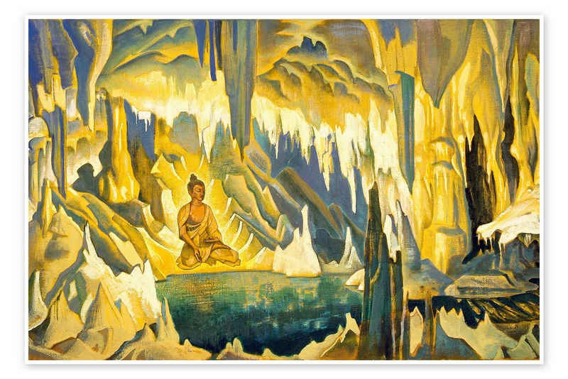 Posterlounge Poster Nicholas Roerich, Buddha ist der Gewinner, Malerei