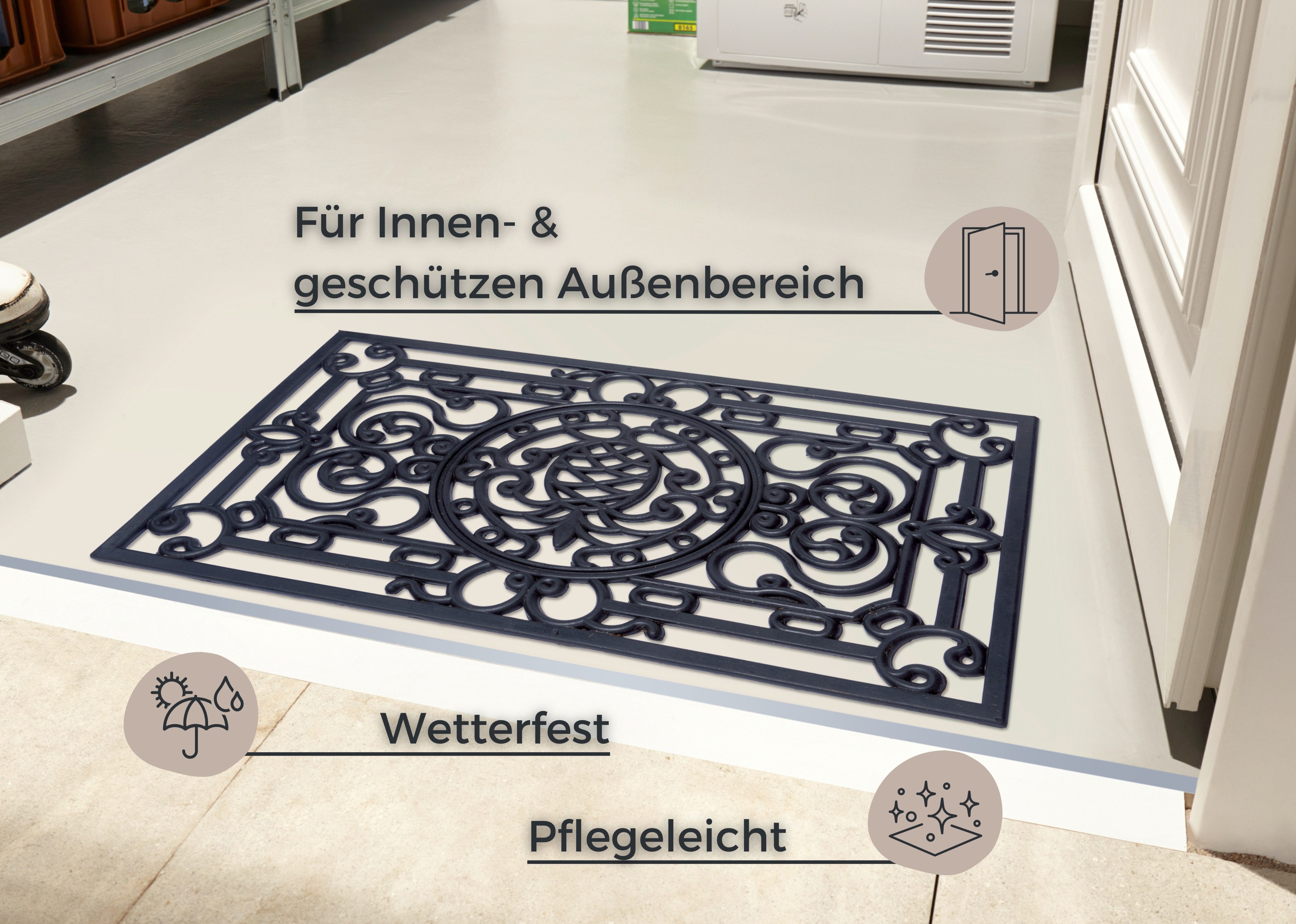HANSE Home Fußmatte Pineapple, Türmatte, rechteckig, günstig online kaufen