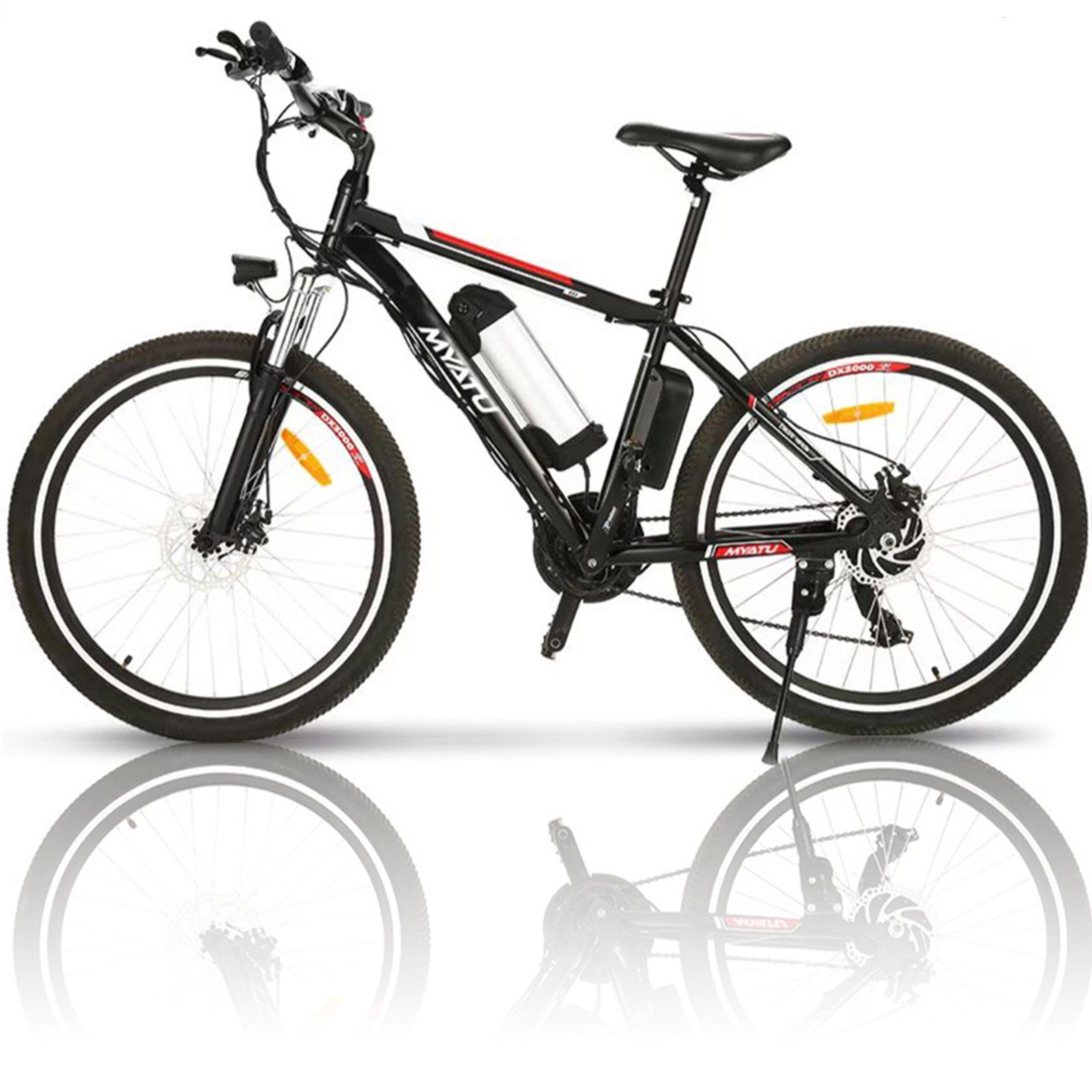 Myatu E-Bike MYATU 26 Zoll Elektrofahrrad, E-Mountainbike mit10.4AH  Batterie, 21 Gang, Tretlagerschaltung, Elektro Pedelec für Herren und Damen