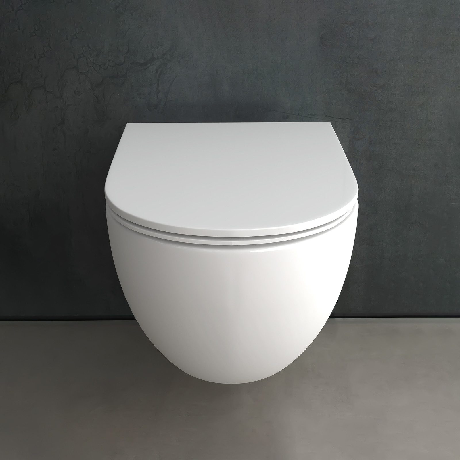 Alpenberger Tiefspül-WC Hänge WC Komplettset - Wand WC Kloschüssel und WC D günstig online kaufen