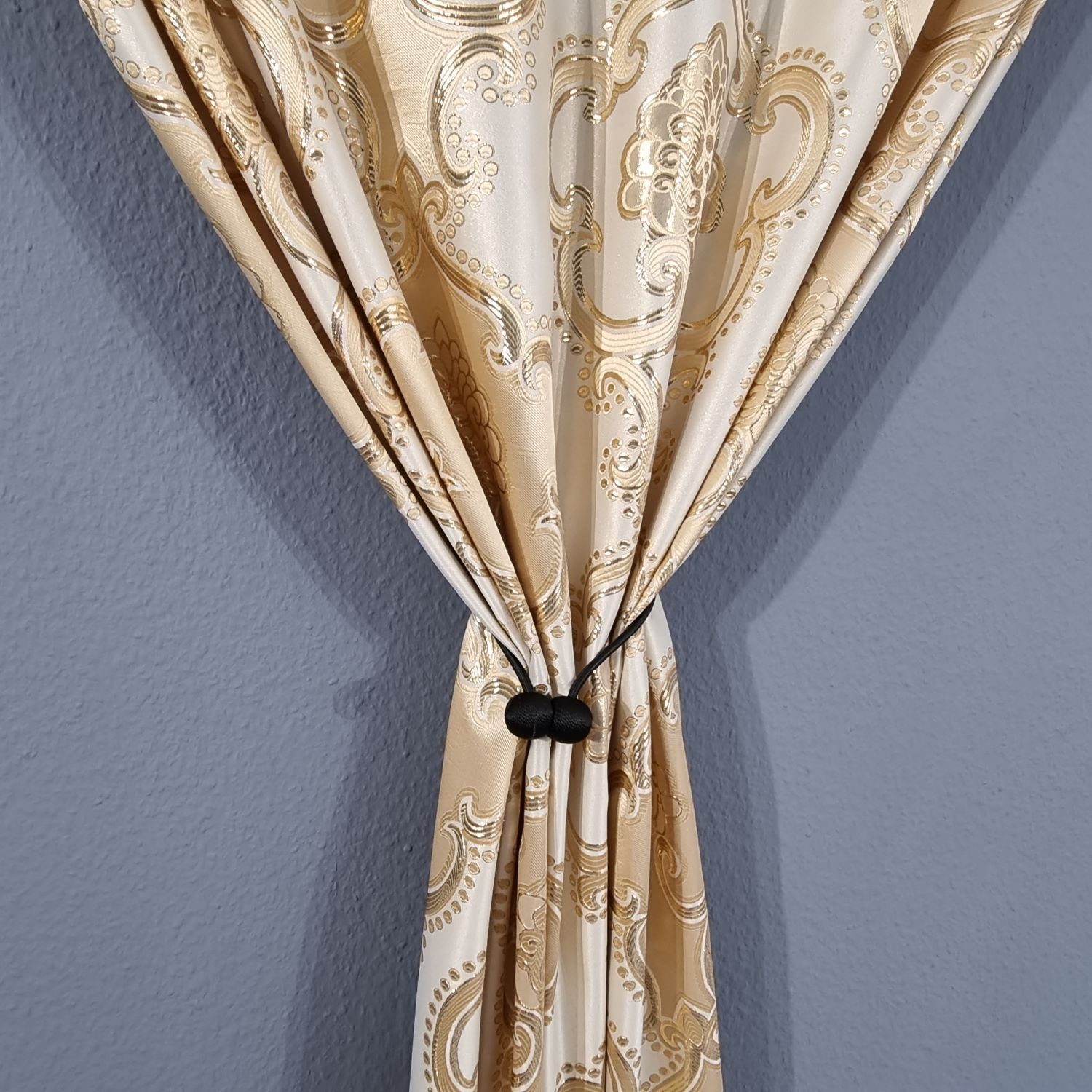 by Verdunkelt, Kräuselband, Kräuselband, Orientalisch Gardine Barock Beige, Barock Perde blickdicht, Stil, Verdunkelung, Polyester, Justyna, Blickdicht, Verdunkelungsvorhang Gardinen