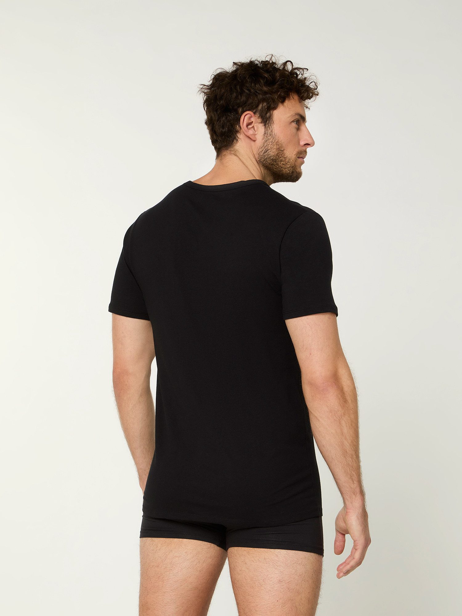 Nur Die T-Shirt Cotton Active Unterhemd (3-tlg) Männer Multipack Mehrpack