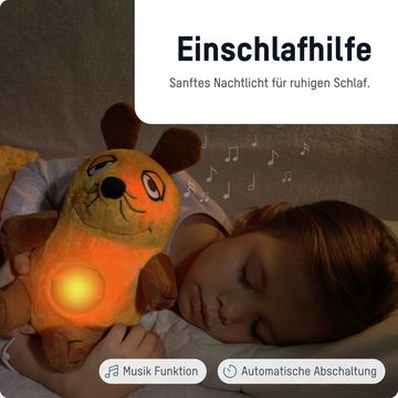ANSMANN AG LED Nachtlicht LED Nachtlicht Maus Kuscheltier inkl. Batterien & Musik Funktion