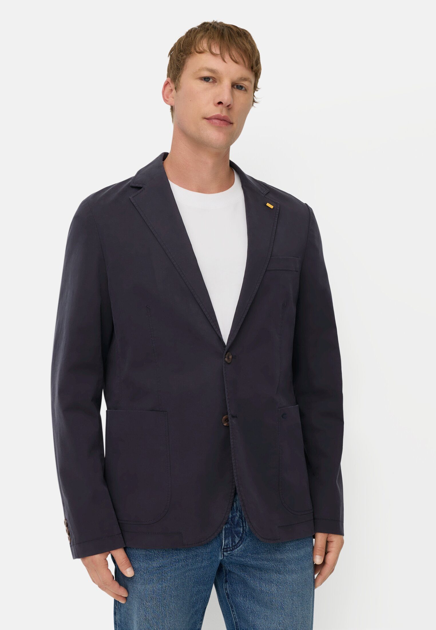 camel active Baumwollsakko aus komfortablem 2-Wege Stretch Langarm Sakko_Casual Sakko