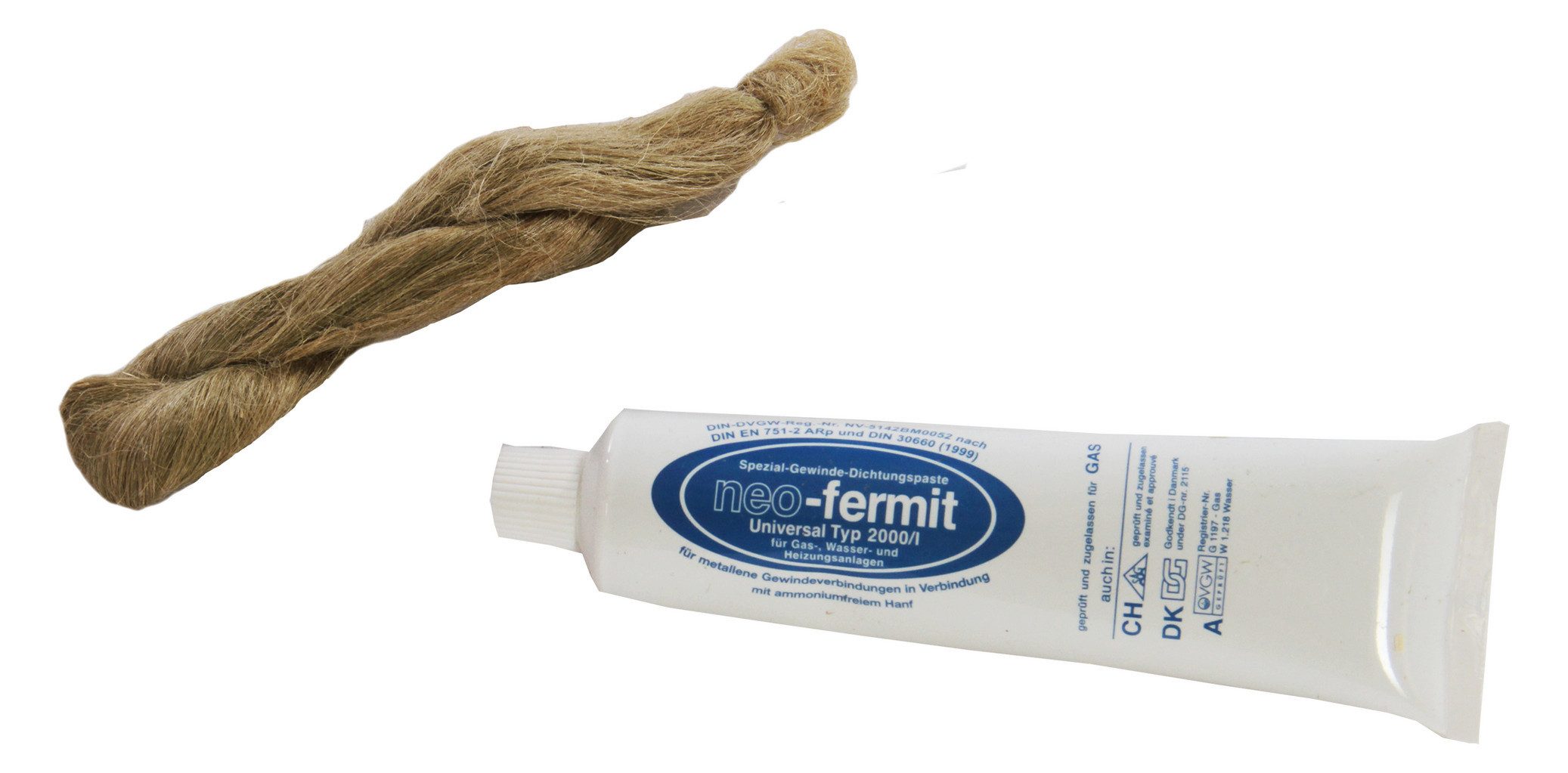 Fermit Dichtungskitt Dichtungshanf 50g + neo-fermit günstig online kaufen