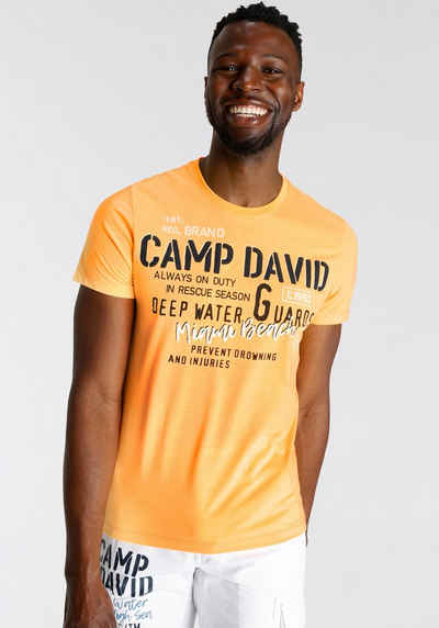 CAMP DAVID Print-Shirt mit Rundhalsausschnitt