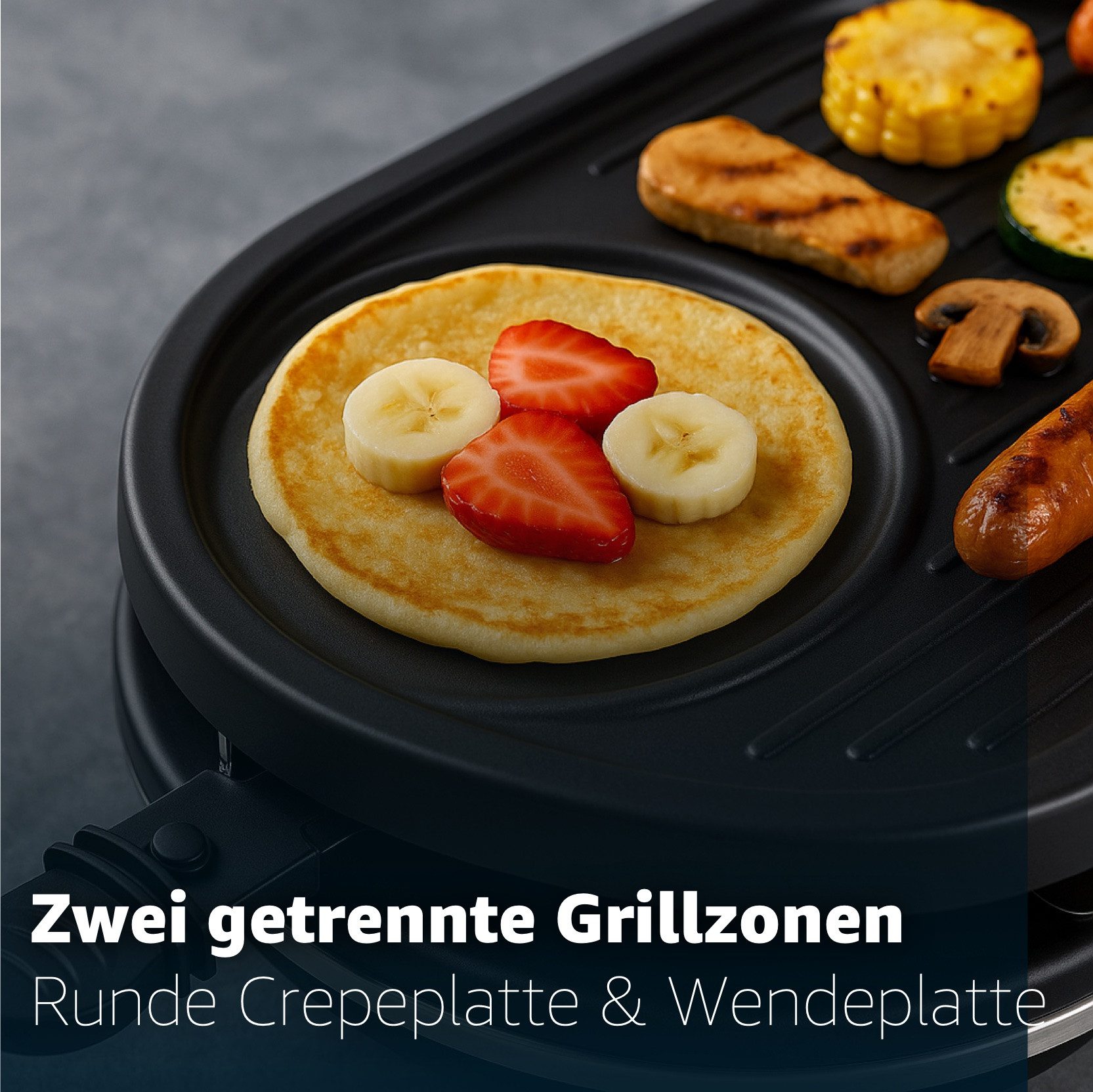 Everhomely® Raclette 8 Personen Set Raclette Grill - Mit Grillplatte, 8 Raclettepfännchen, 1400,00 W, mit Grillplatte