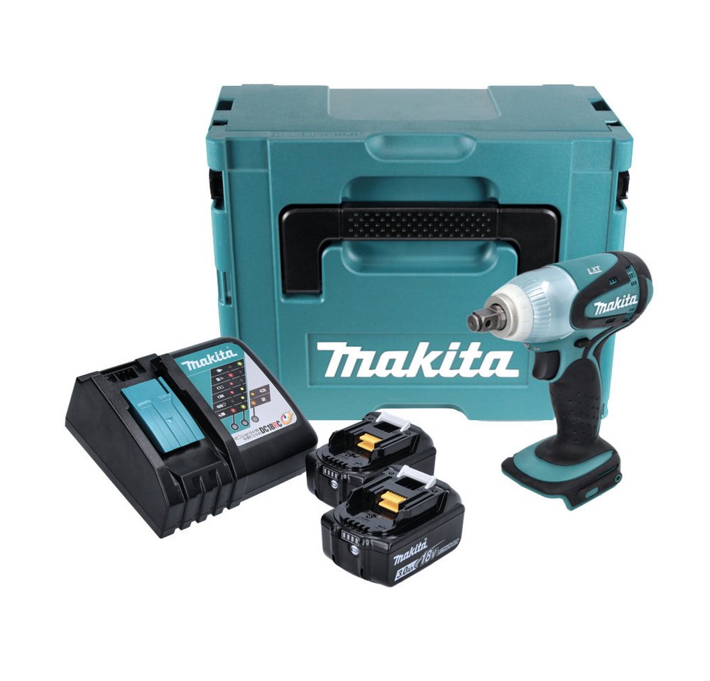 Thumbnail - Makita Akku-Schlagschrauber DTW 251 RFJ Akku Schlagschrauber 18 V 230 Nm 1/2" + 2x Akku 3,0 Ah +