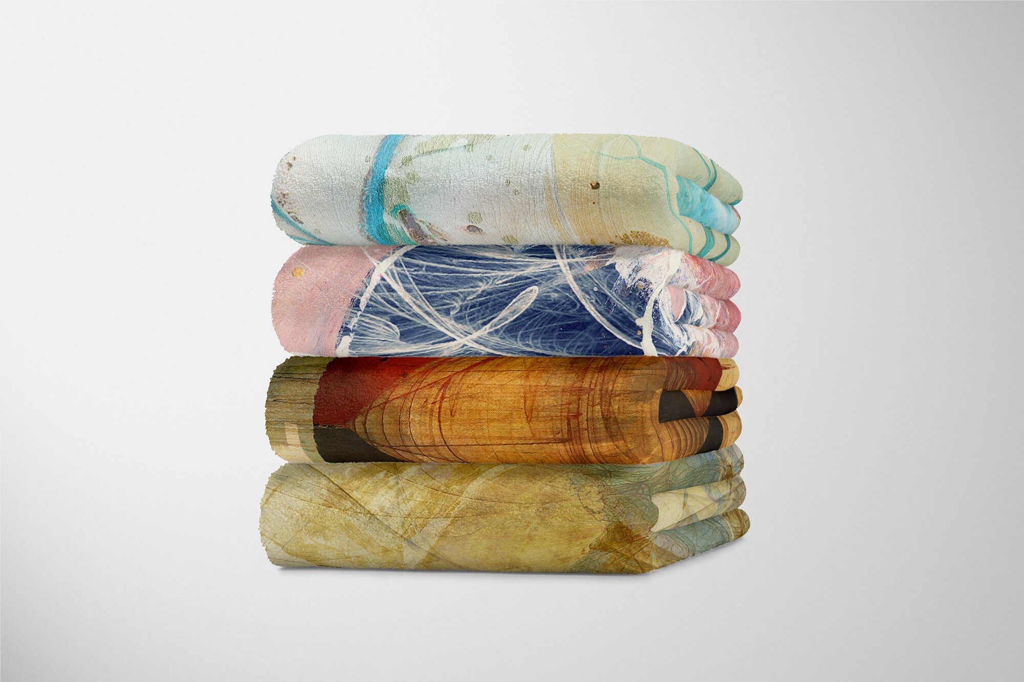 Handtuch Sinus (1-St), Enigma Strandhandtuch Art Motiv, Saunatuch abstrakten mit Handtücher Baumwolle-Polyester-Mix Handtuch Kuscheldecke