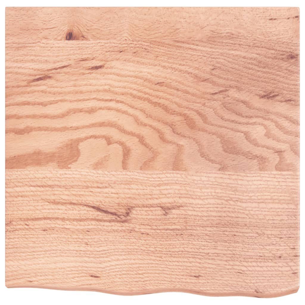 furnicato Tischplatte Hellbraun 60x60x(2-4) Eiche cm Behandelt Massivholz