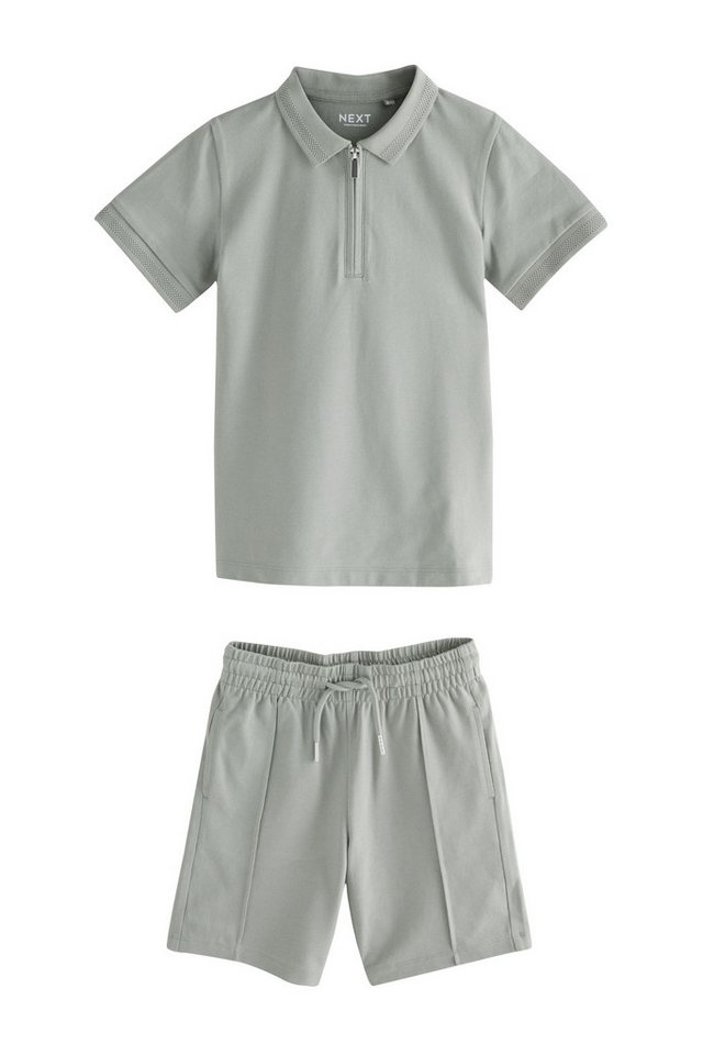 Next Shirt & Shorts Kurzärmeliges Polo-Shirt und Shorts im Set (2-tlg)
