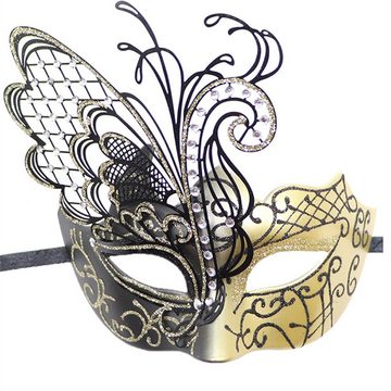 Dekorative Verkleidungsmaske Maske für Halloween Kostümparty, 2 Venezianische Maske, (2-tlg), Maskerade Maske, Karneval Masken Halloween Masken