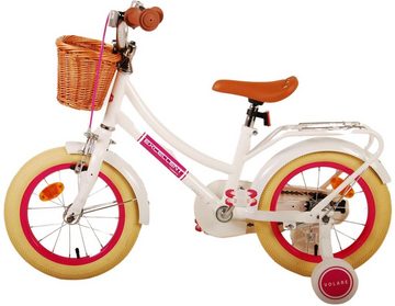 TPFSports Kinderfahrrad Volare Excellent 14 Zoll mit Rücktritt + Handbremse, 1 Gang, (Mädchen Fahrrad - Rutschfeste Sicherheitsgriffe), Kinder Fahrrad 14 Zoll mit Stützräder Laufrad Mädchen Kinderrad