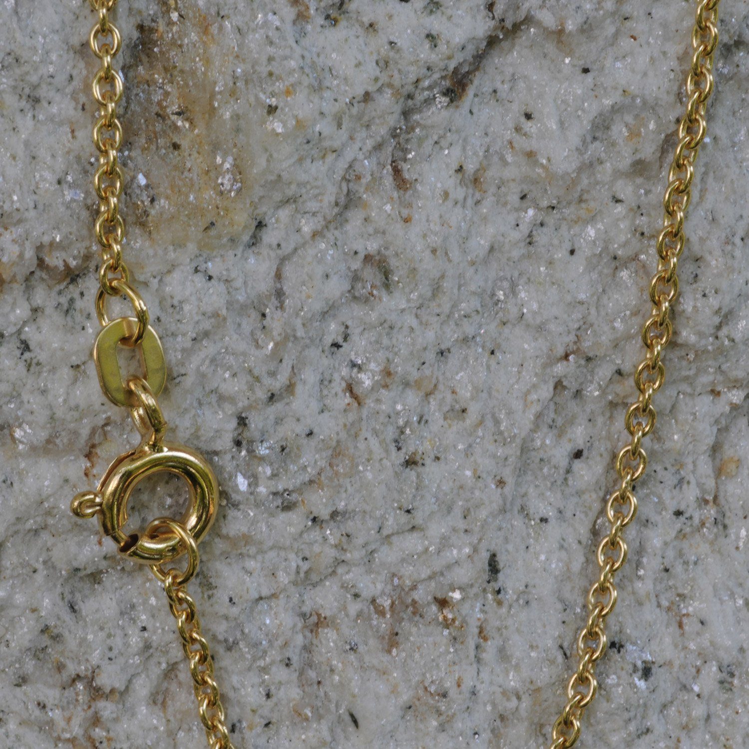 Herren Schmuck HOPLO Goldkette 1,3 mm 55 cm 333 - 8 Karat Gold Halskette Ankerkette rund massiv Gold hochwertige Goldkette (inkl