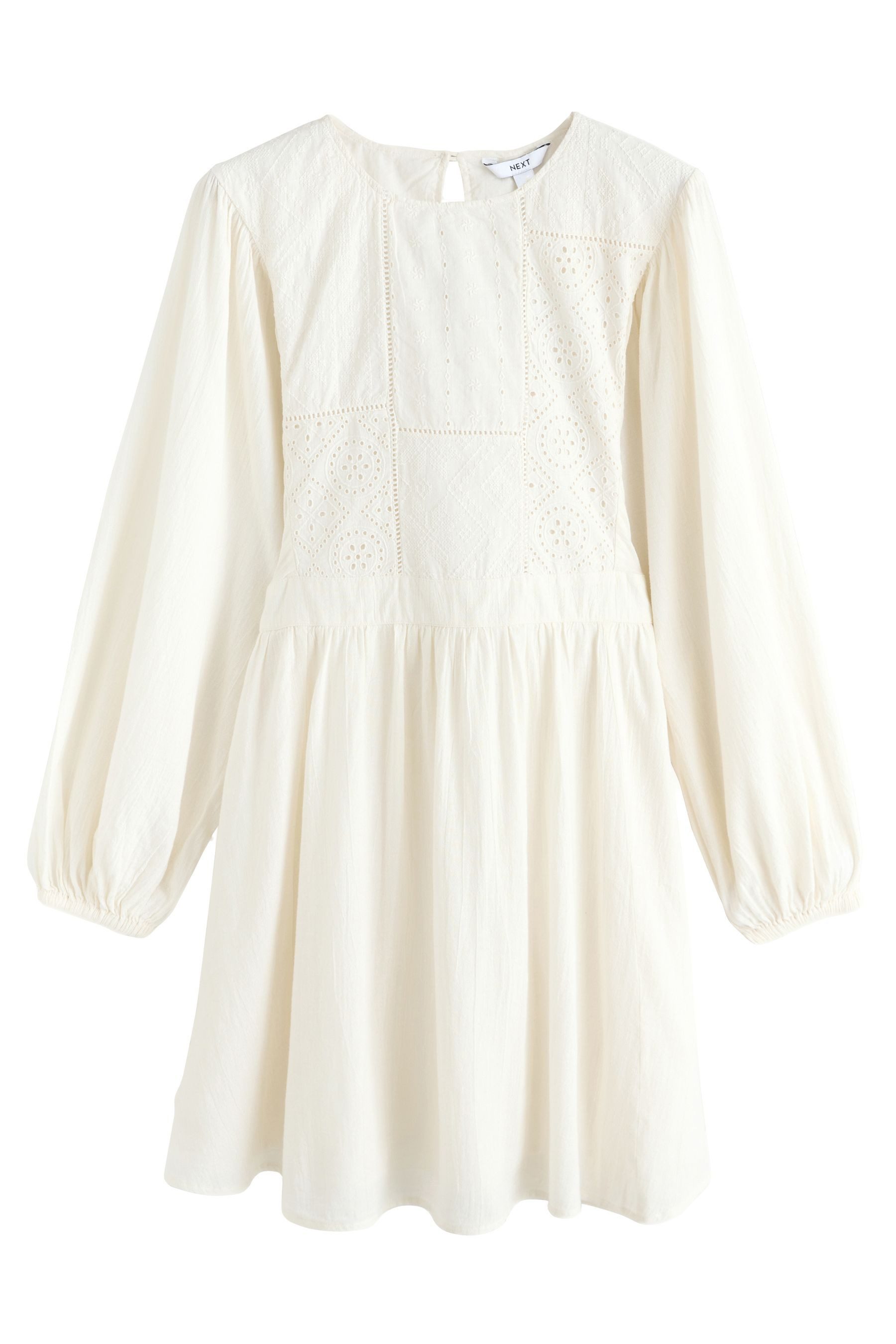 Next Minikleid Langärmeliges Mini-Patchworkkleid (1-tlg) günstig online kaufen