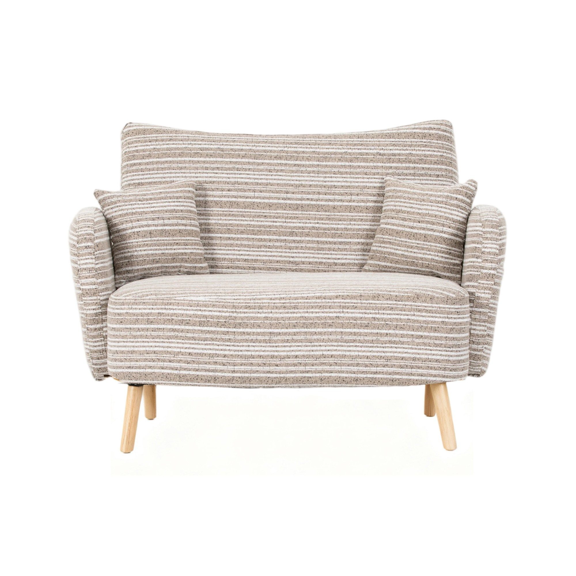 BlingBin 2-Sitzer Polstersofa mit Armlehne, Doppelsofa mit 2 Kissen, Sofa 1 günstig online kaufen