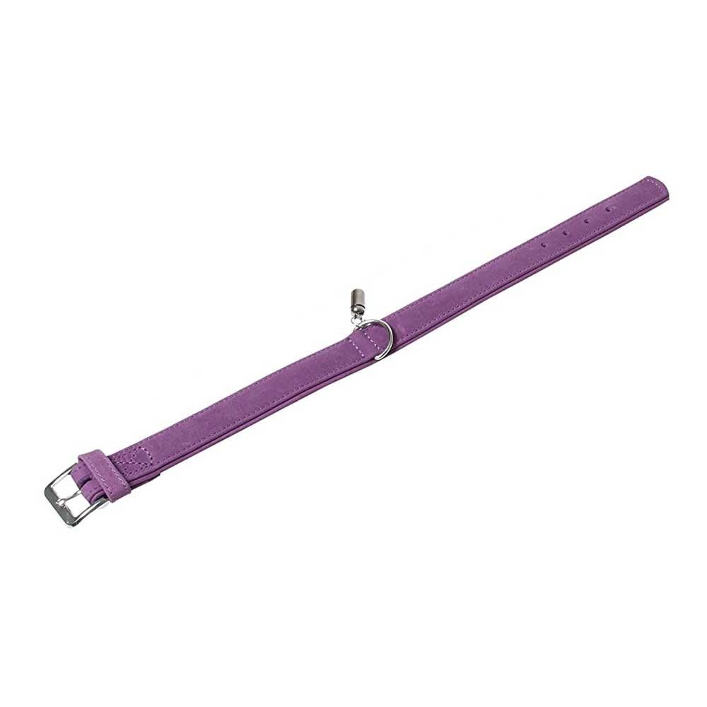 Karlie Hunde-Halsband Karlie Halsband Buffalo aus Kalbsleder - Lila Gesamtlänge / Breite: