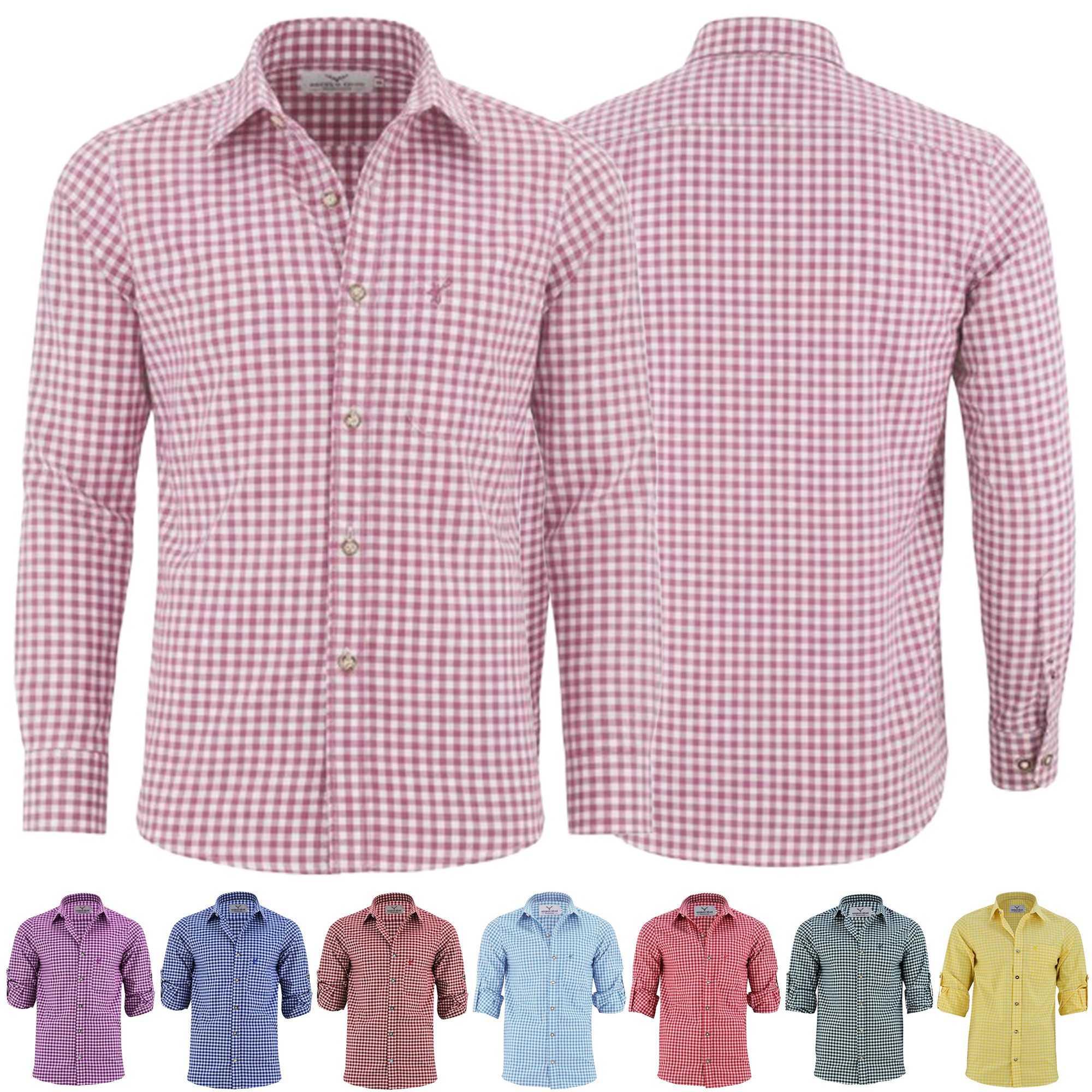 German Wear Trachtenhemd GW120x Trachtenhemd Langarm hemd Trachtenmode Hemd