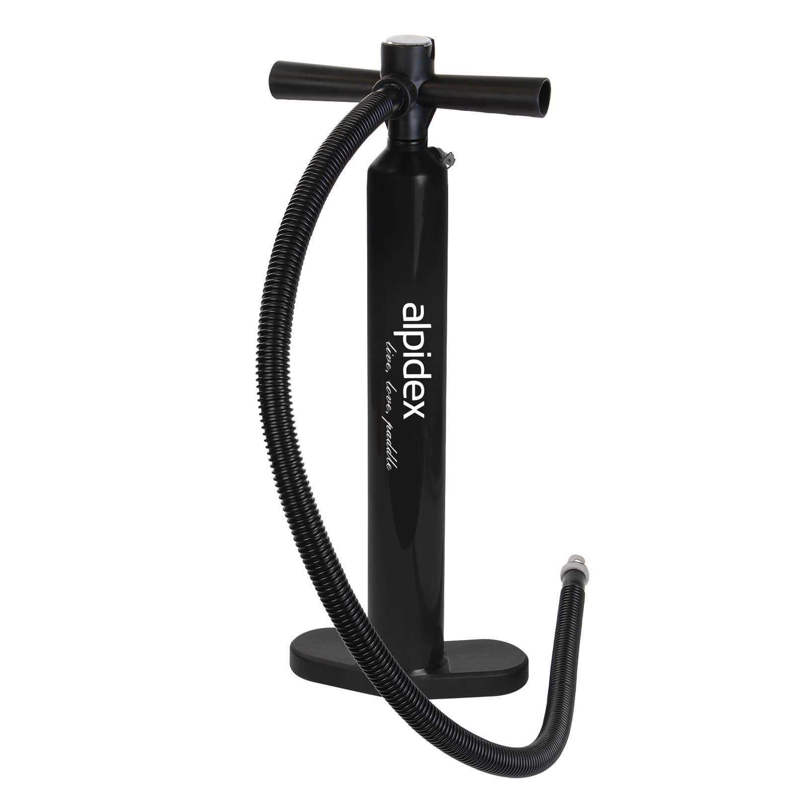 ALPIDEX SUP-Pumpe ALPIDEX Doppelhub Luftpumpe Handpumpe Standpumpe mit Manometer