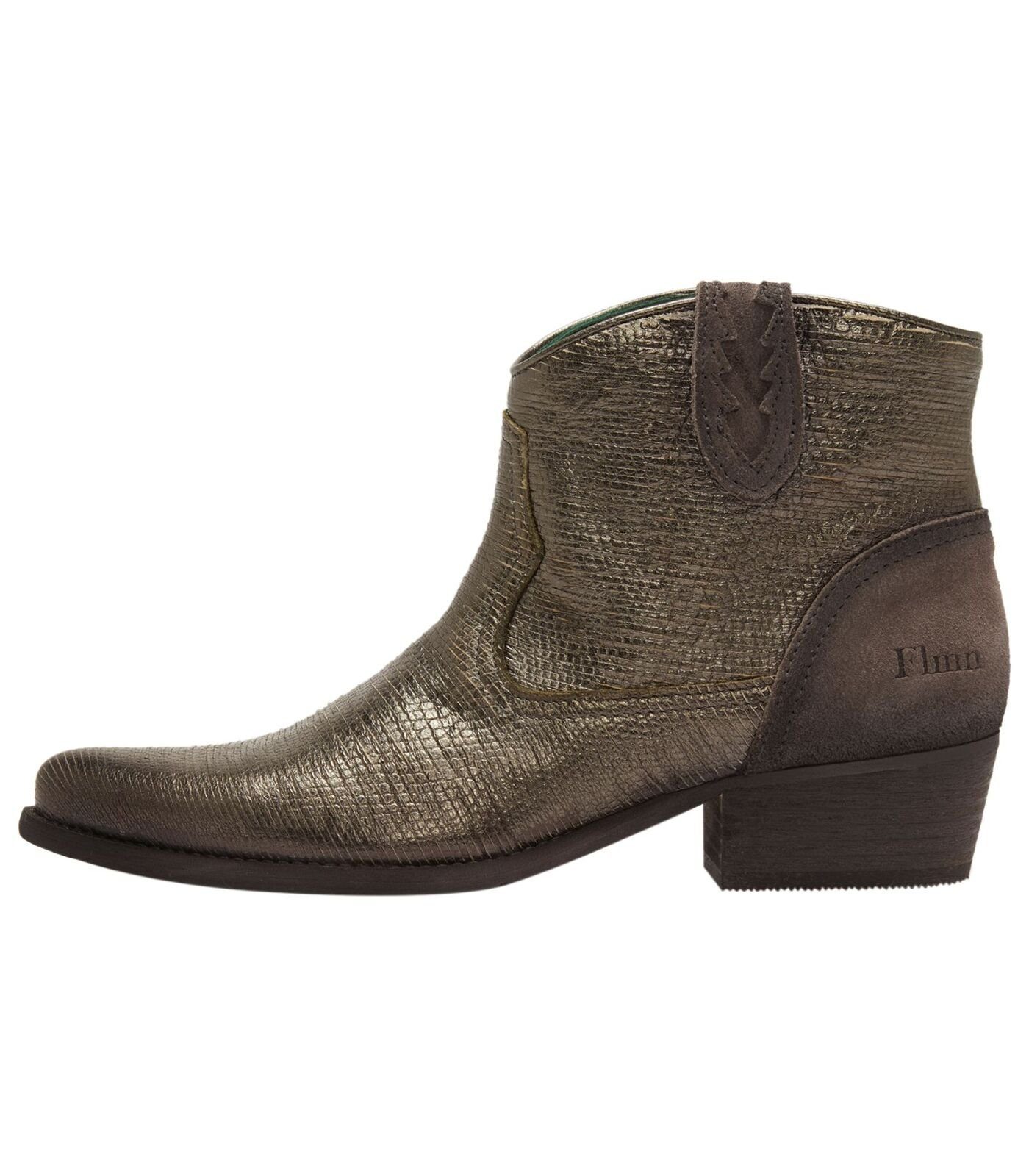 Felmini Stiefelette Leder Cowboy Stiefelette günstig online kaufen