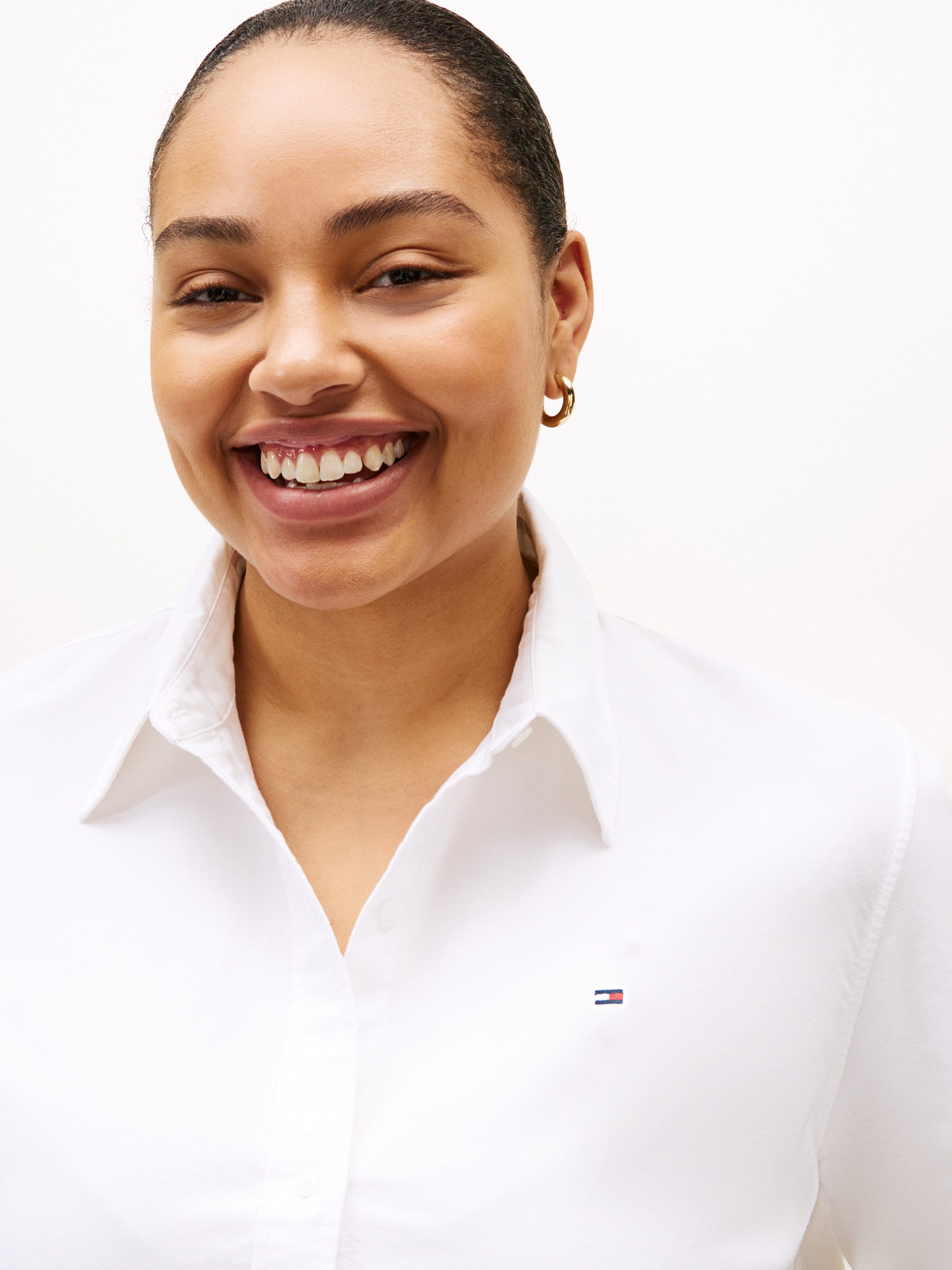 Tommy Hilfiger Curve Hemdbluse CRV OXFORD RELAXED FIT SHIRT in großen Größen