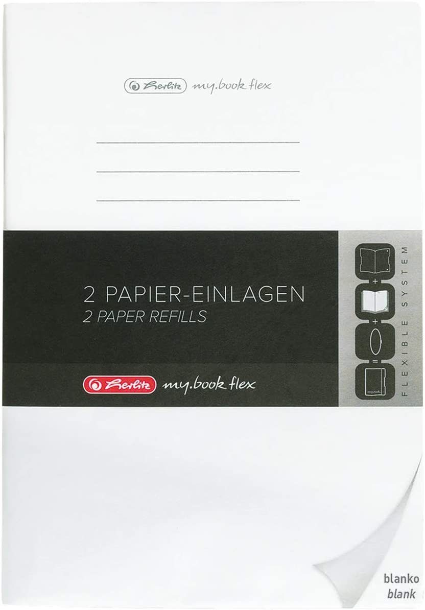 Herlitz Notizbuch herlitz Papier-Ersatzeinlagen für Notizheft flex, blanko my.book A4