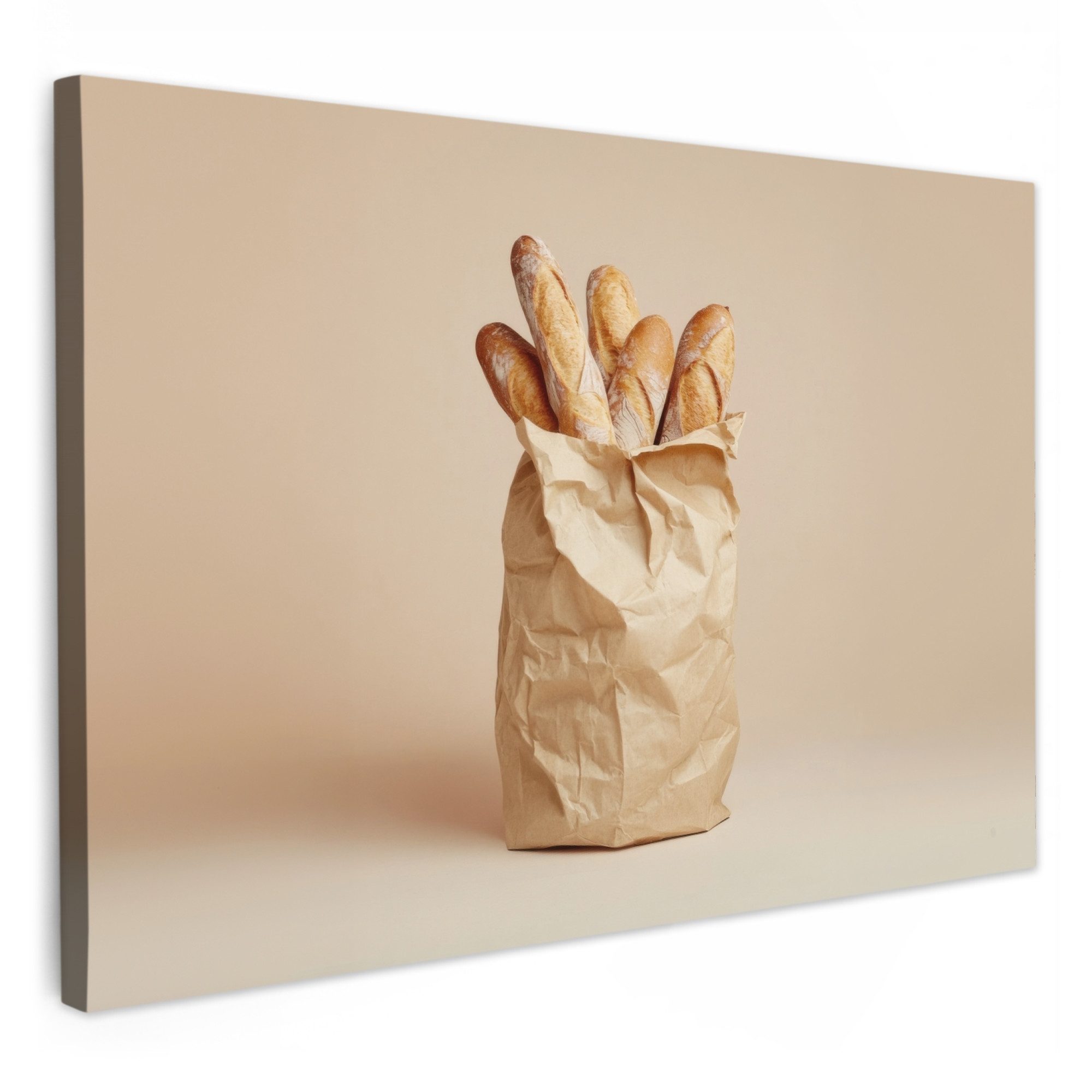 OneMillionCanvasses® Leinwandbild Baguette - Brot - günstig online kaufen