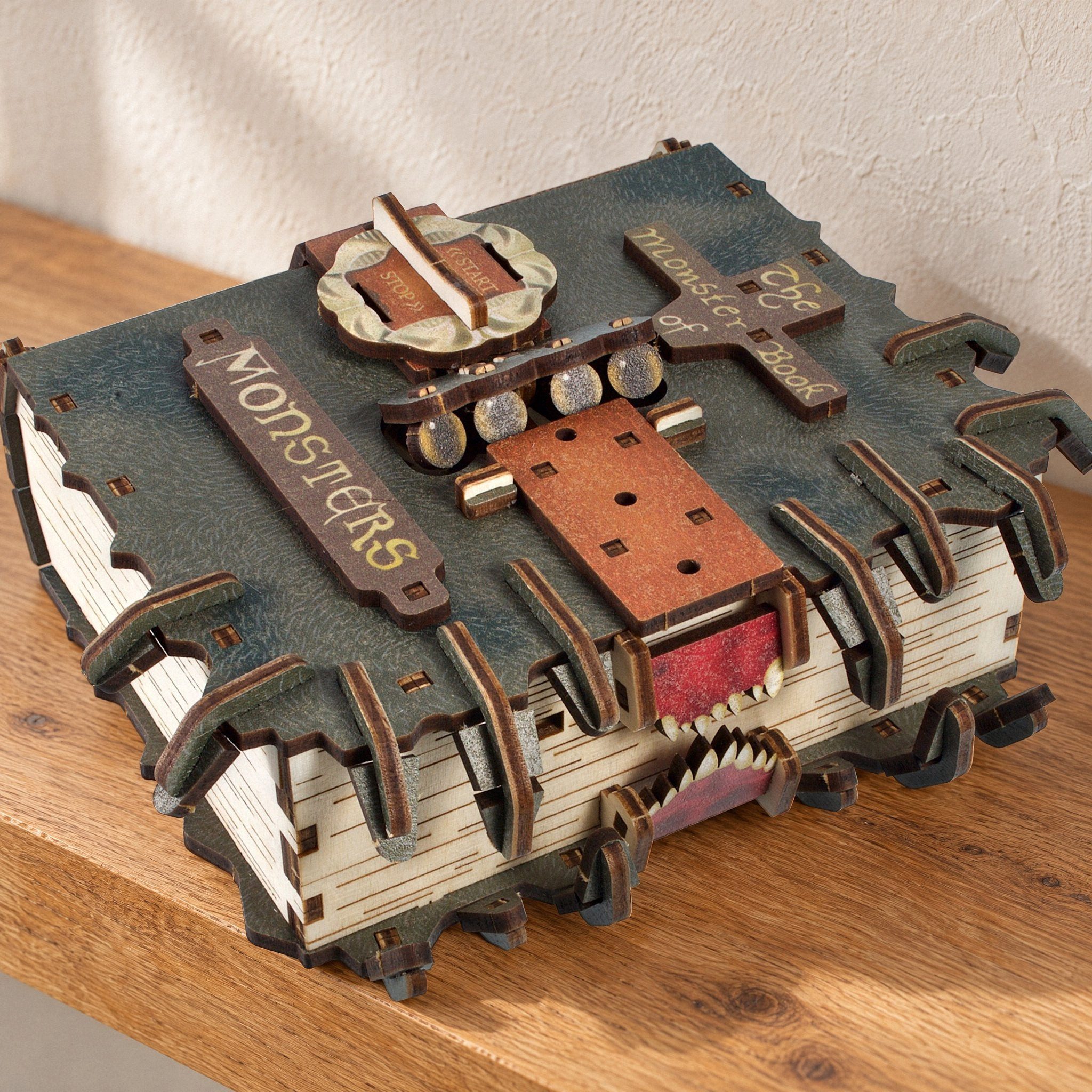 UGEARS Modellbausatz The Monster Book of Monsters Harry Potter aus Holz, (195-tlg)
