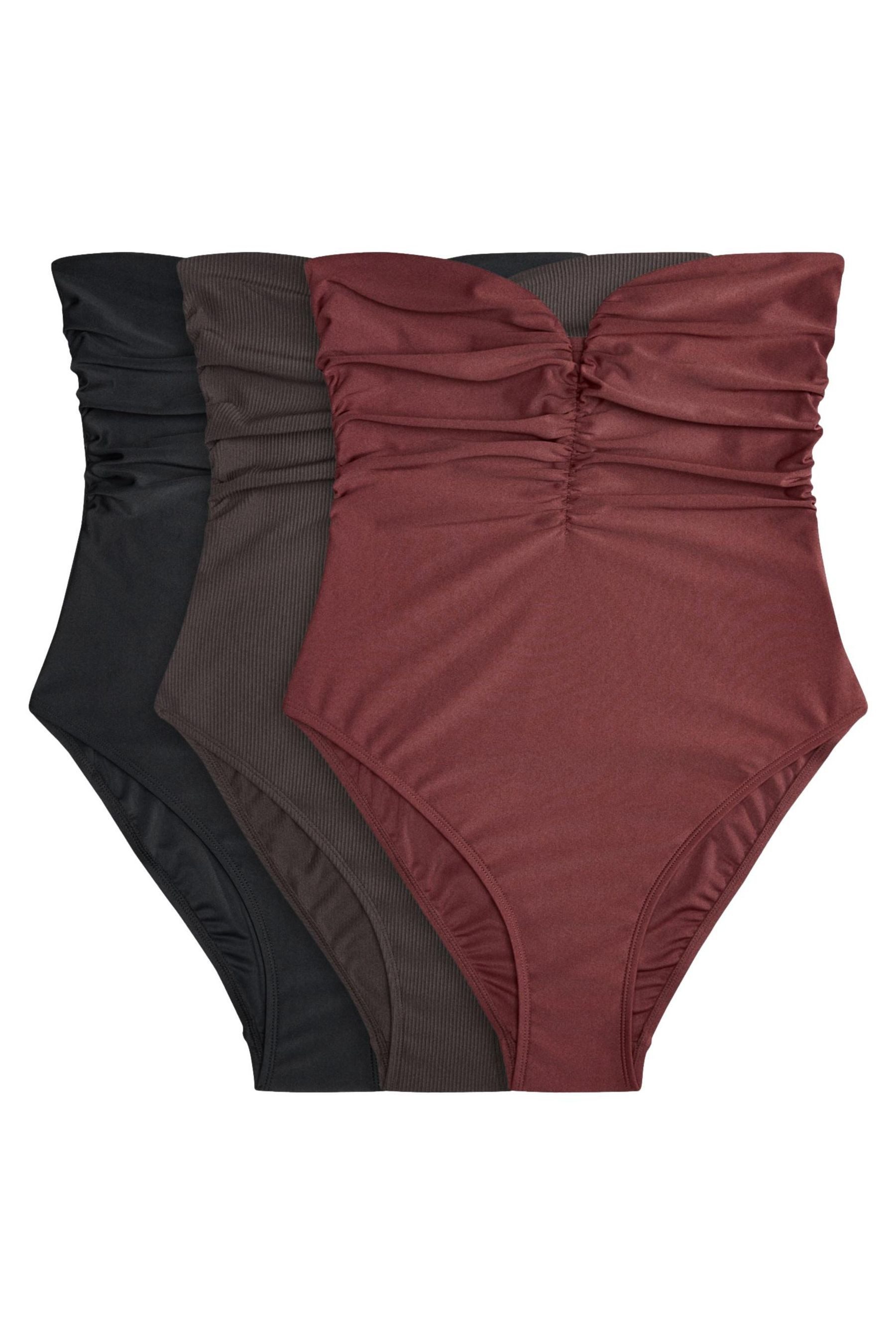 The Set Badeanzug The Set Bandeau-Badeanzüge, 3er-Pack (3-St)
