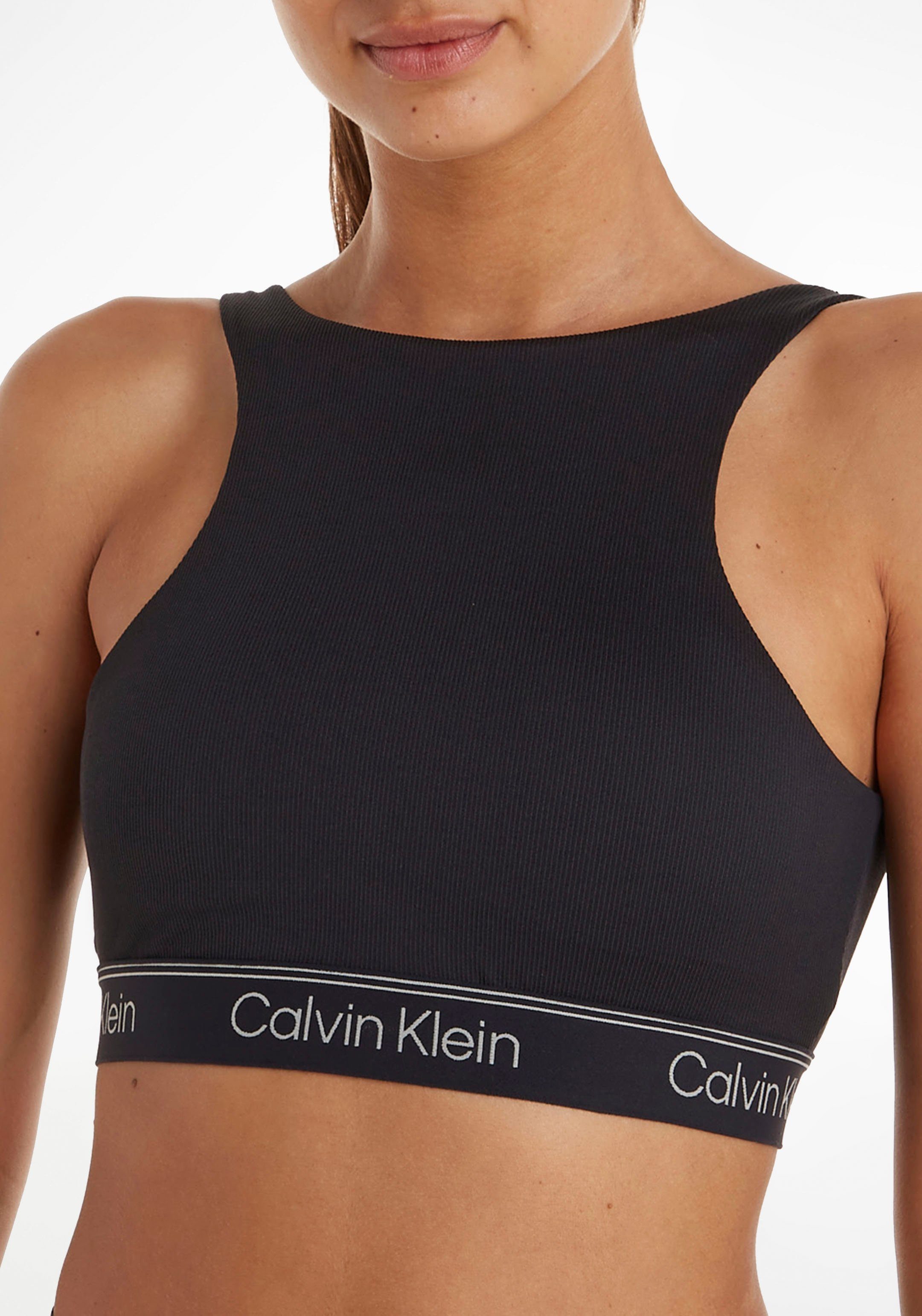 Calvin Klein Sport Sport-Bustier schwarz elastischem Bund mit