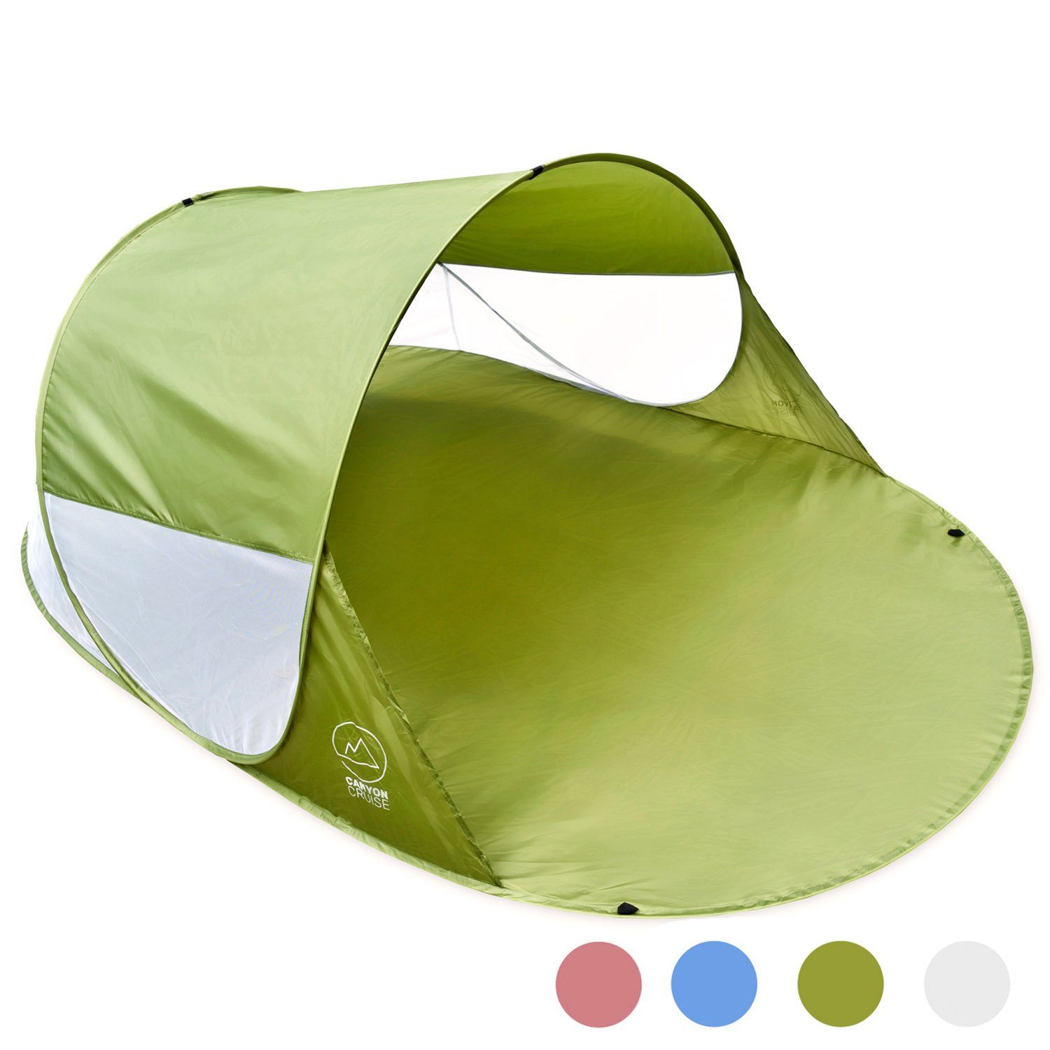 Canyon Cruise Strandmuschel Canyon Cruise Pop-Up Strandmuschel für 3 Personen mit UV-Schutz 50+, Personen: 3 (Automatik Wurfzelt), Sonnen- & Windschutz