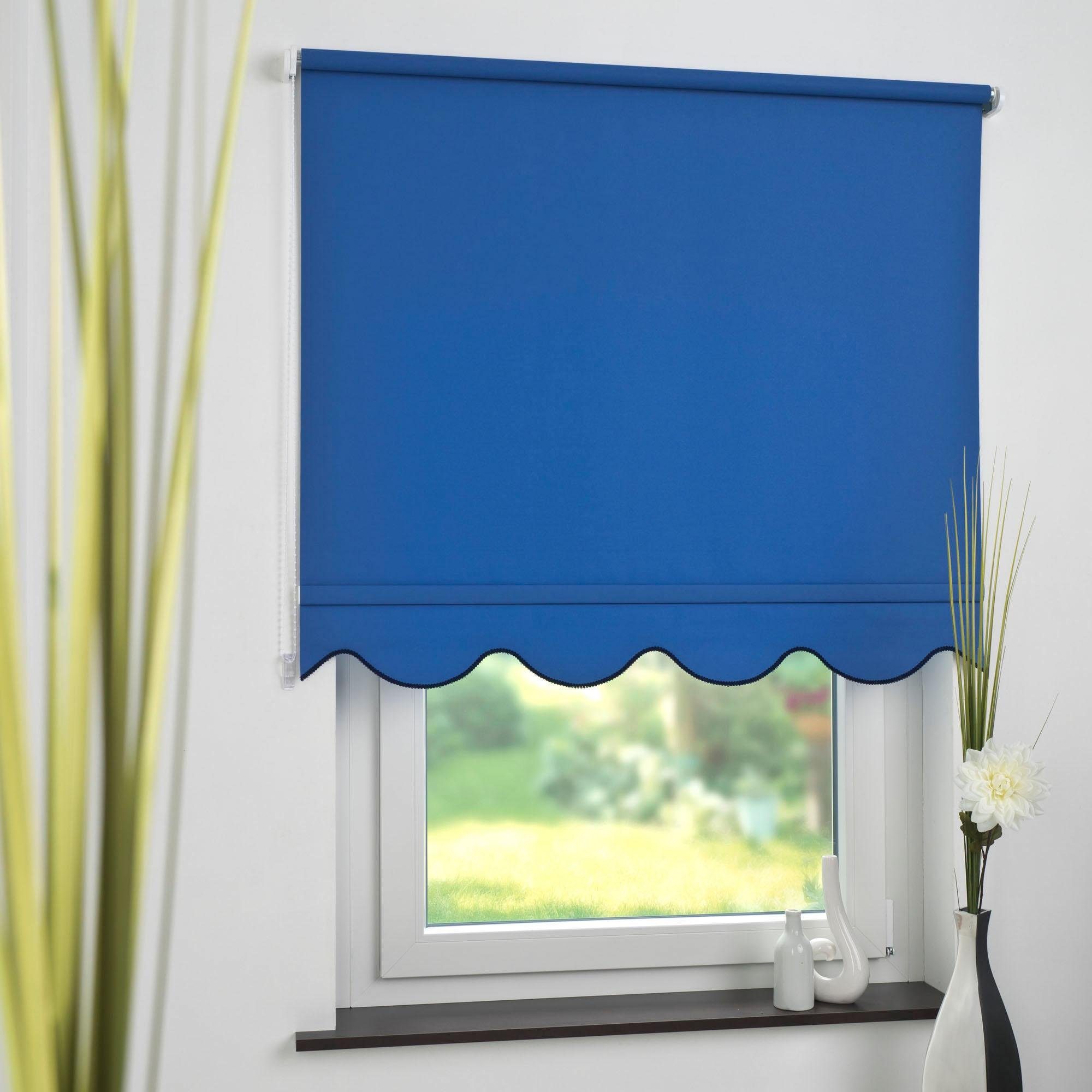 Seitenzugrollo, Liedeco, Lichtschutz, mit Bohren, verschraubt, günstig online kaufen