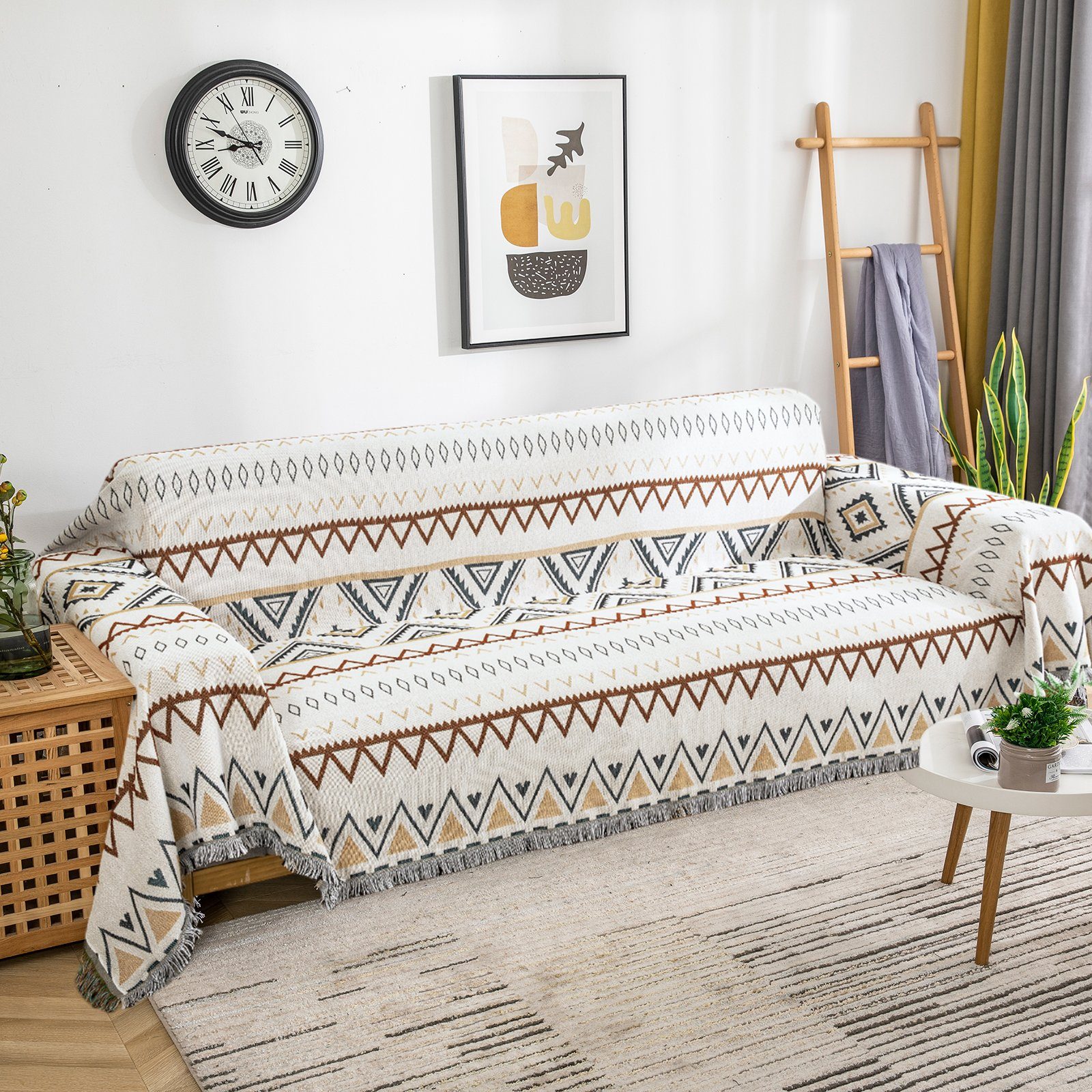 BTTO Sofahusse Couchbezug,Geometrisch Muster Sofa Überzug Decke,Baby-Decke, günstig online kaufen