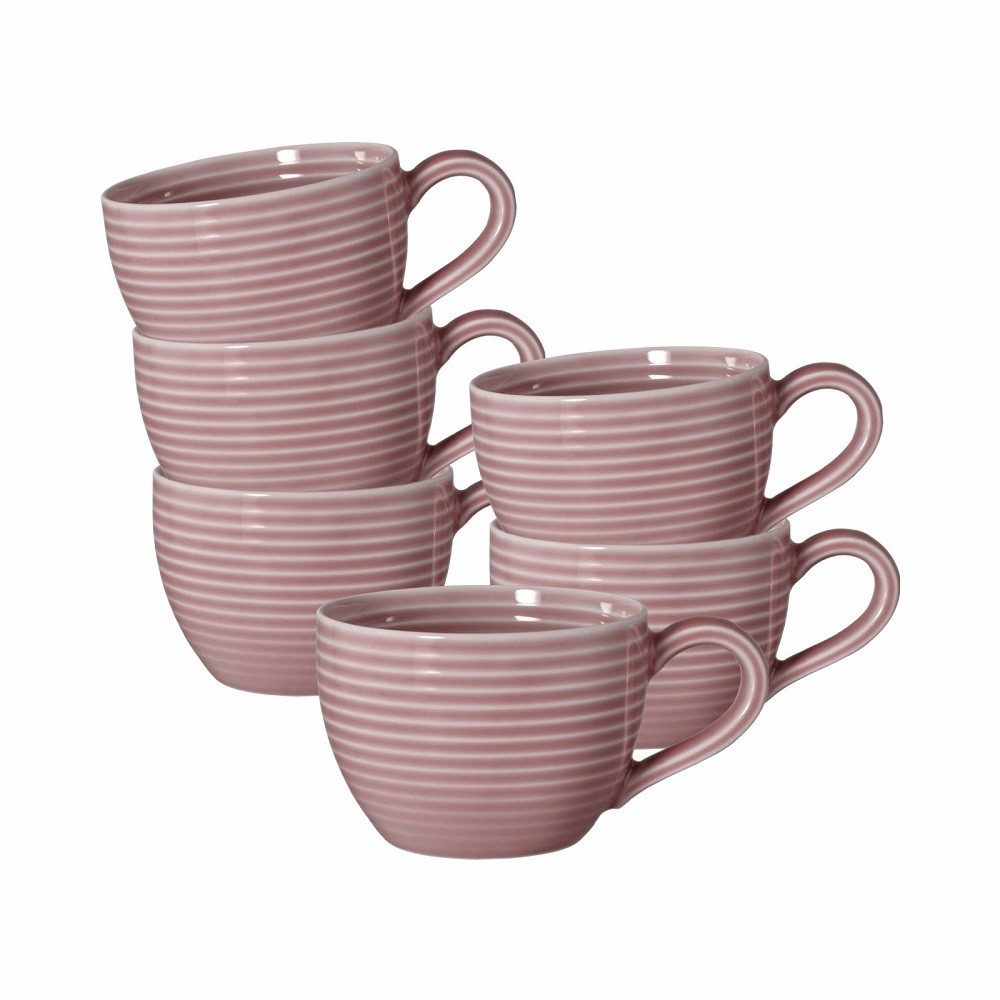 Seltmann Weiden Espressotasse Seltmann Weiden Beat Altrosa Espressoobertasse 0,11 l 6er Set, Porzellan