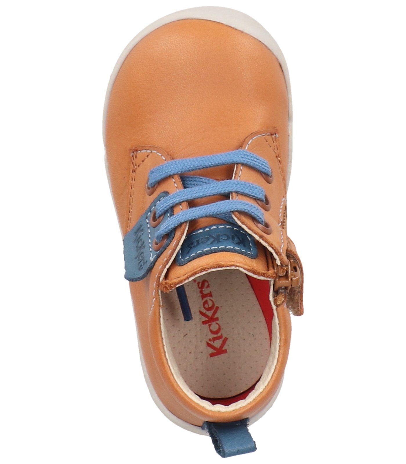 Blau Halbschuhe Braun Lauflernschuh Nappaleder Kickers