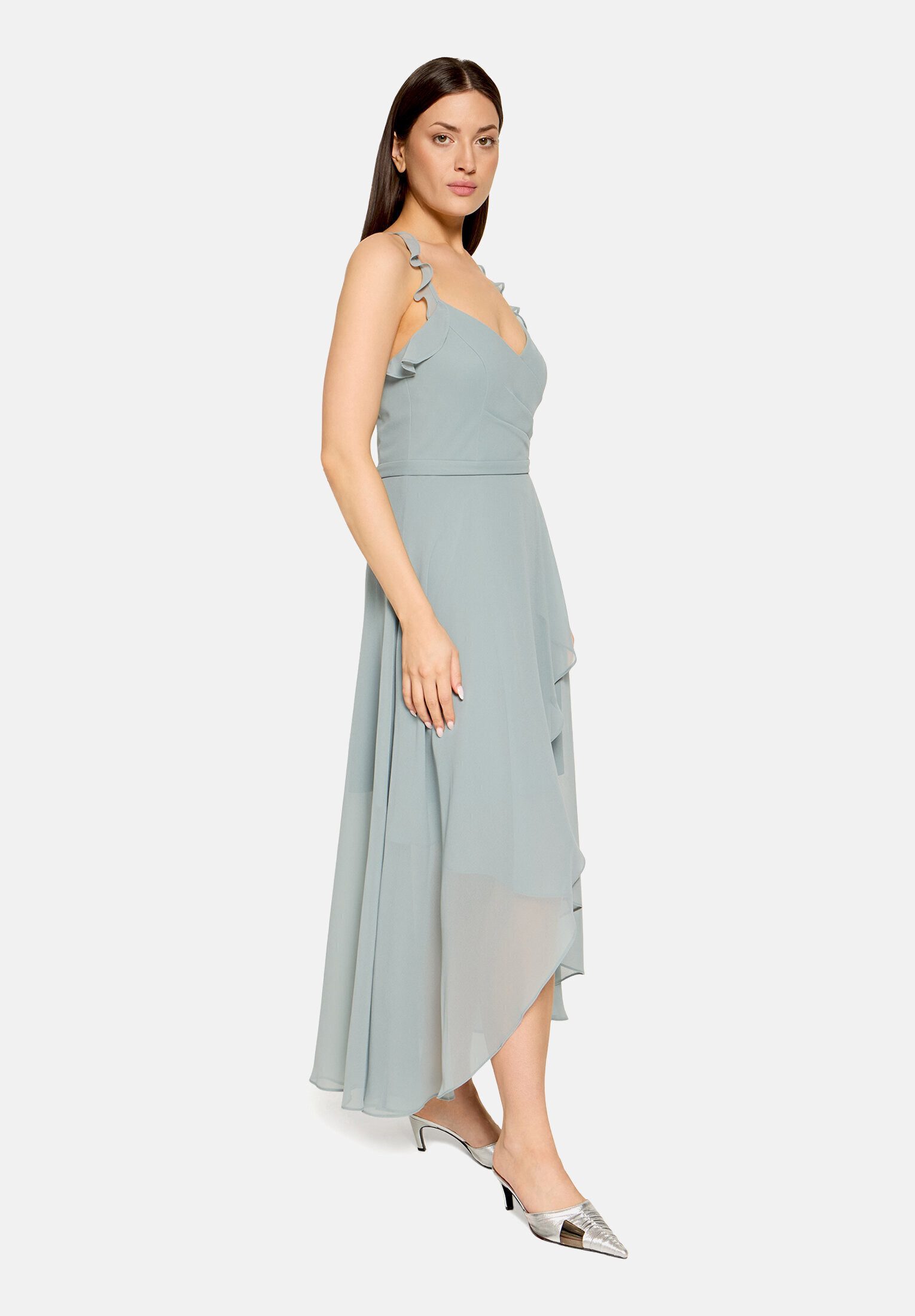 Vera Mont Abendkleid Damen mit Volant Wickel-Design